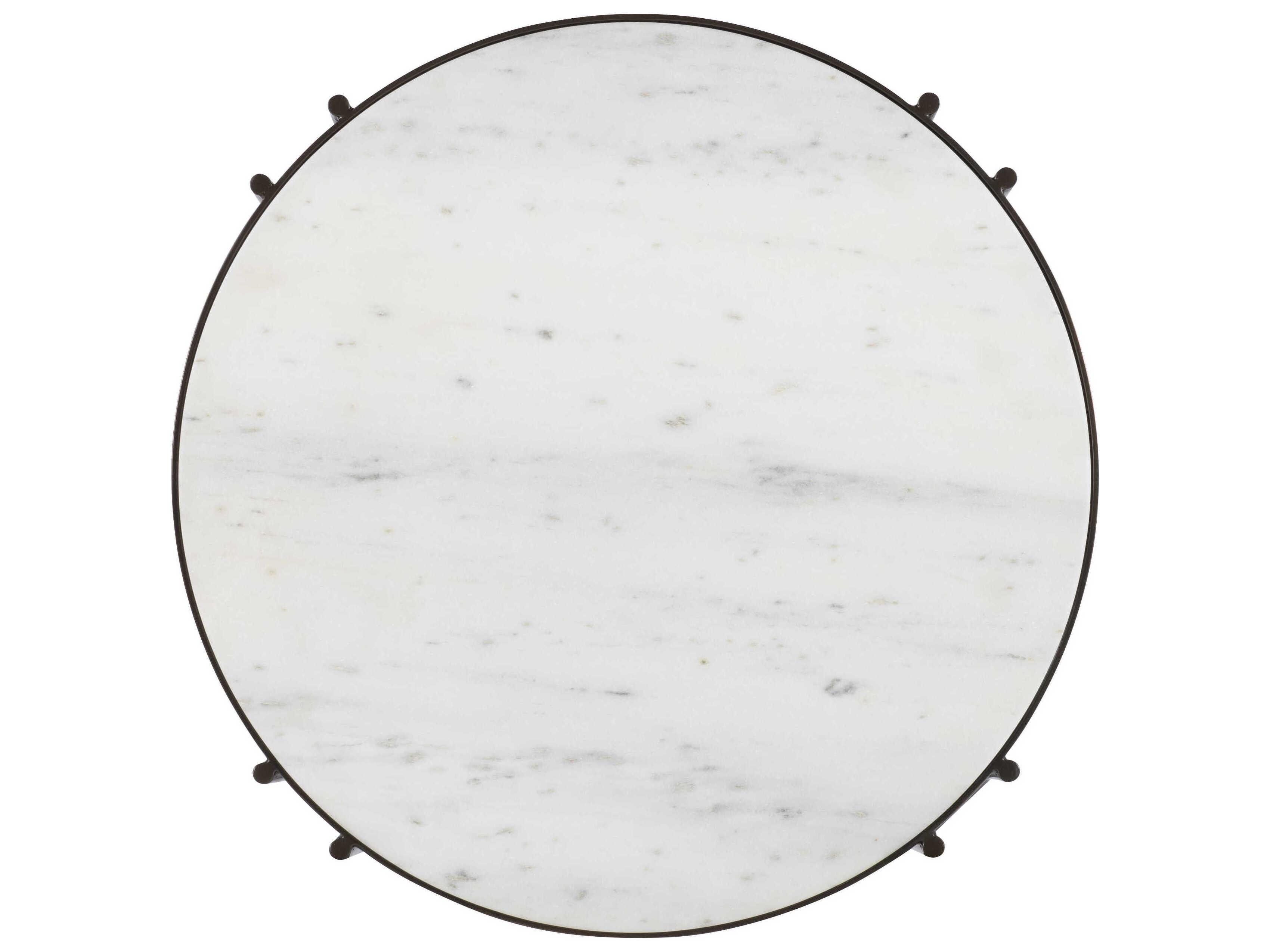 Century Furniture Grand Tour Round Marble Console Table