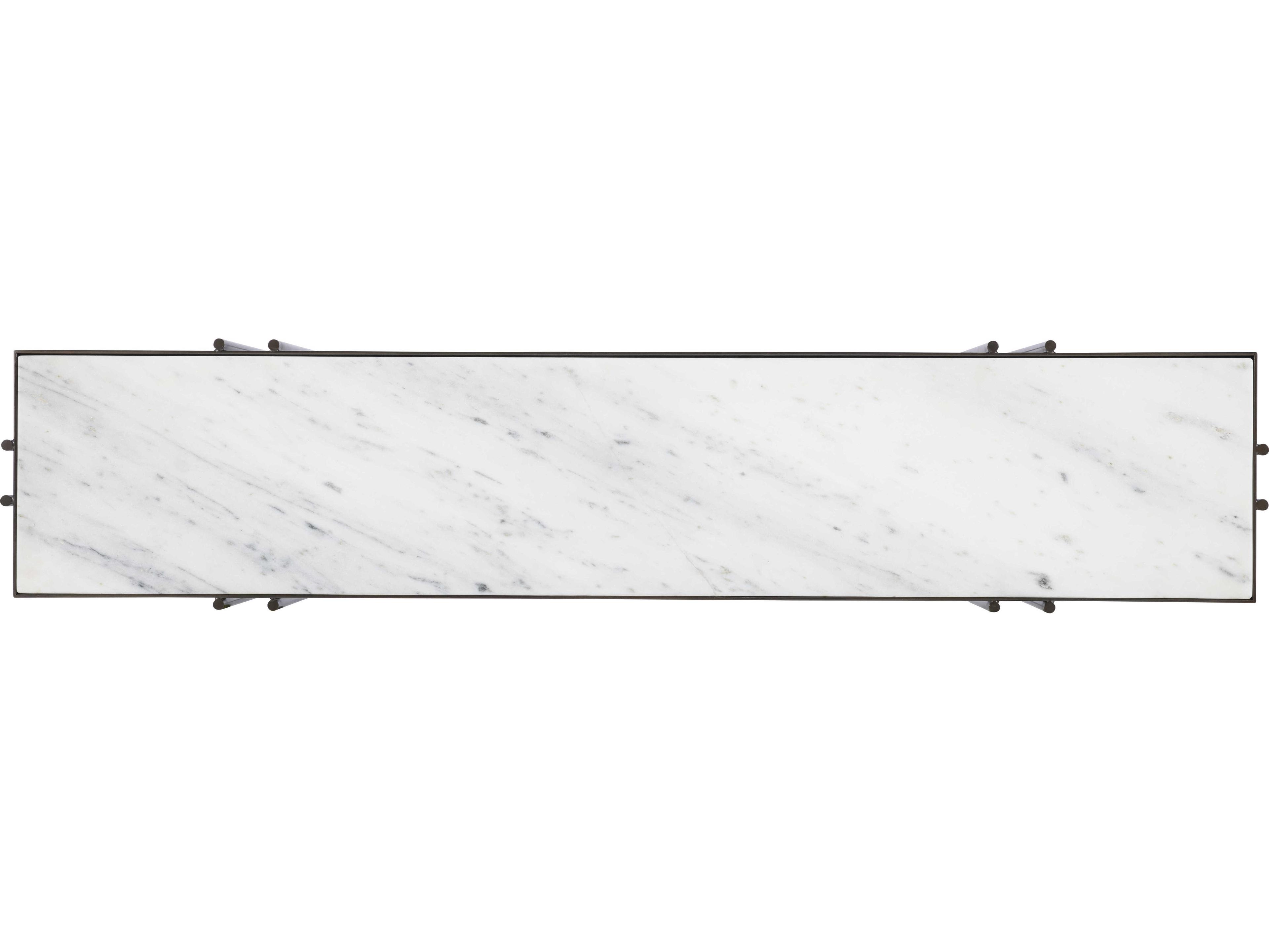 Century Furniture Grand Tour Rectangular Marble Console Table