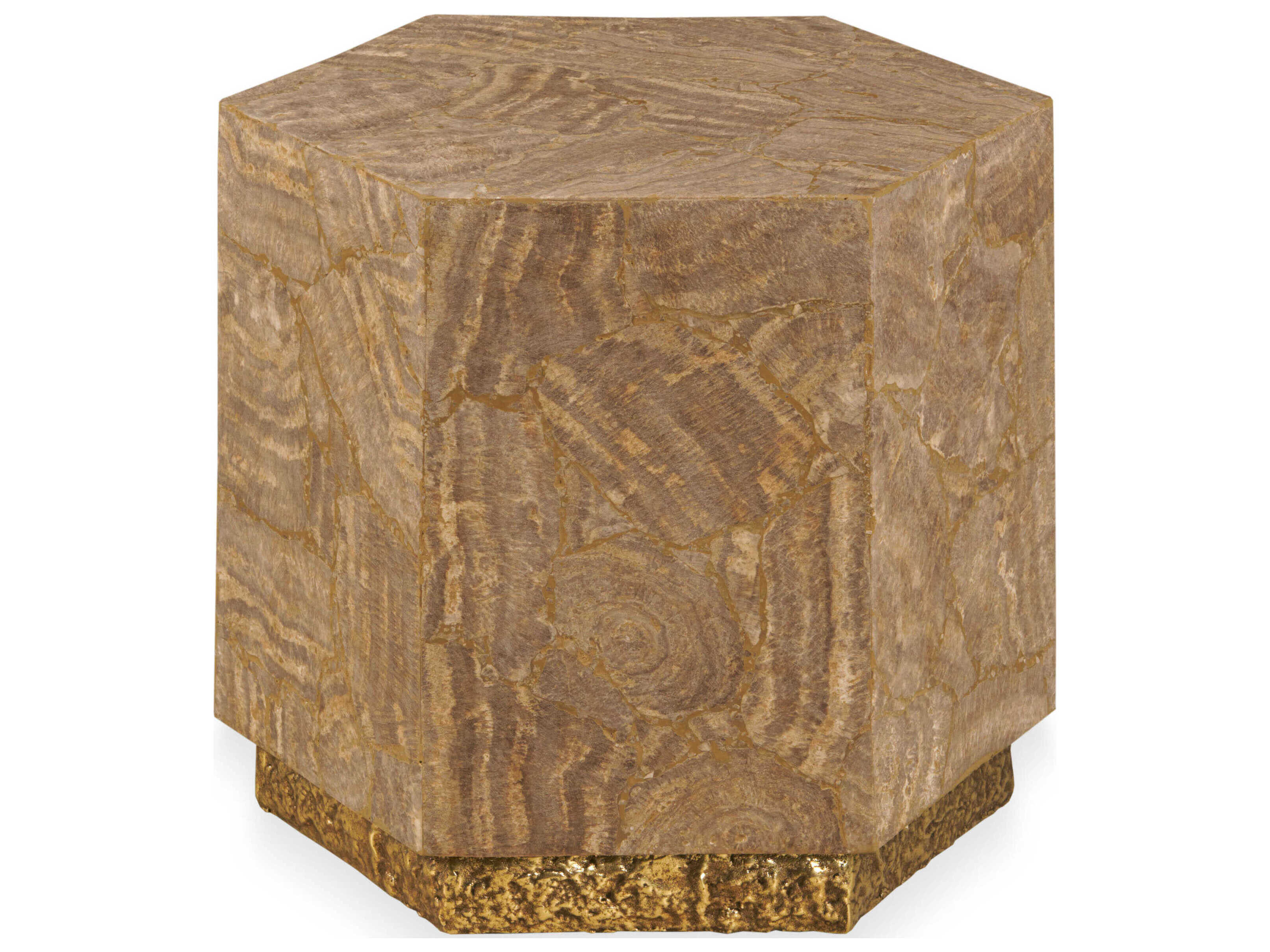 Century Furniture Grand Tour Aidan Hexagon Metal End Table