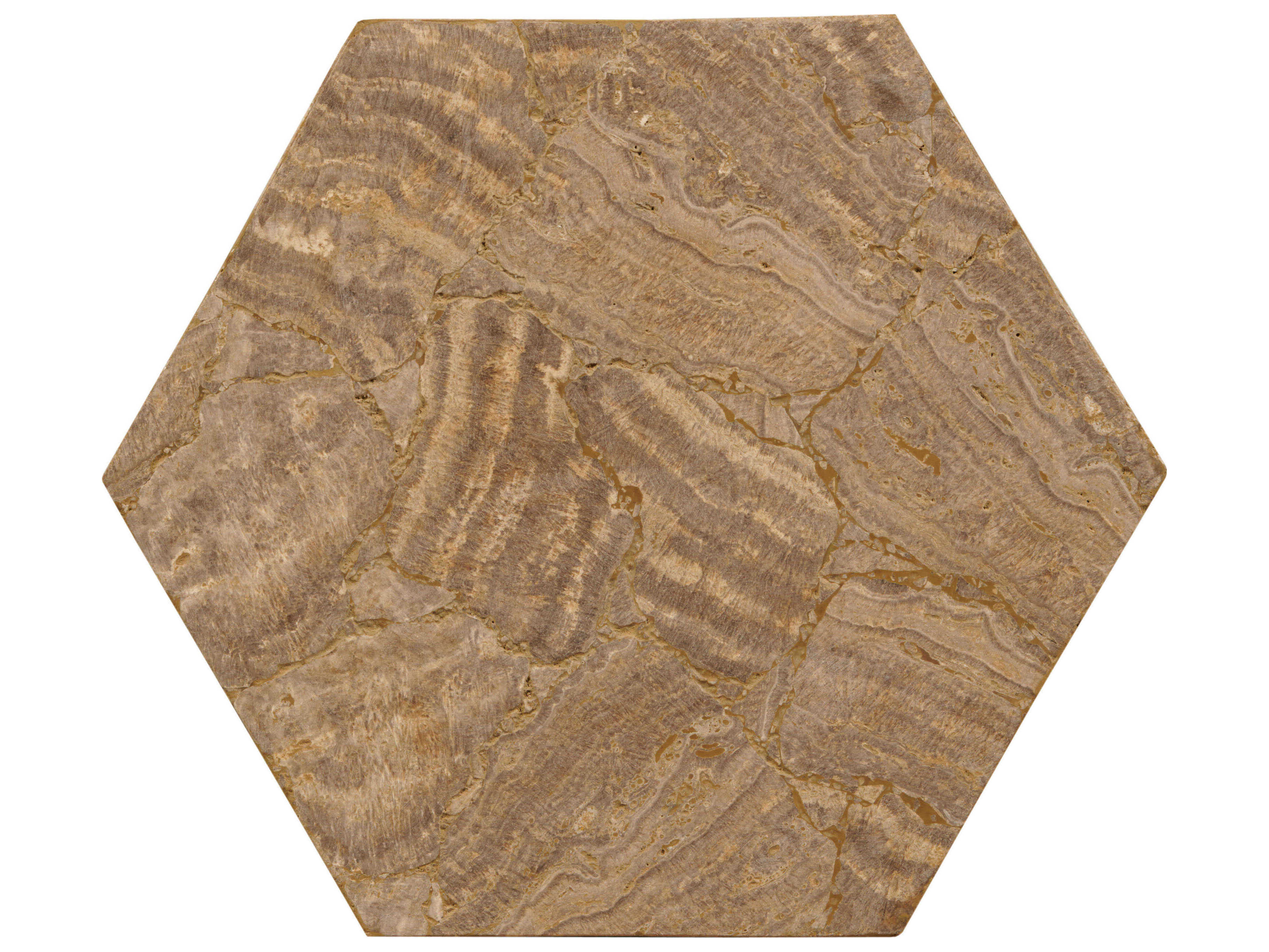 Century Furniture Grand Tour Aidan Hexagon Metal End Table