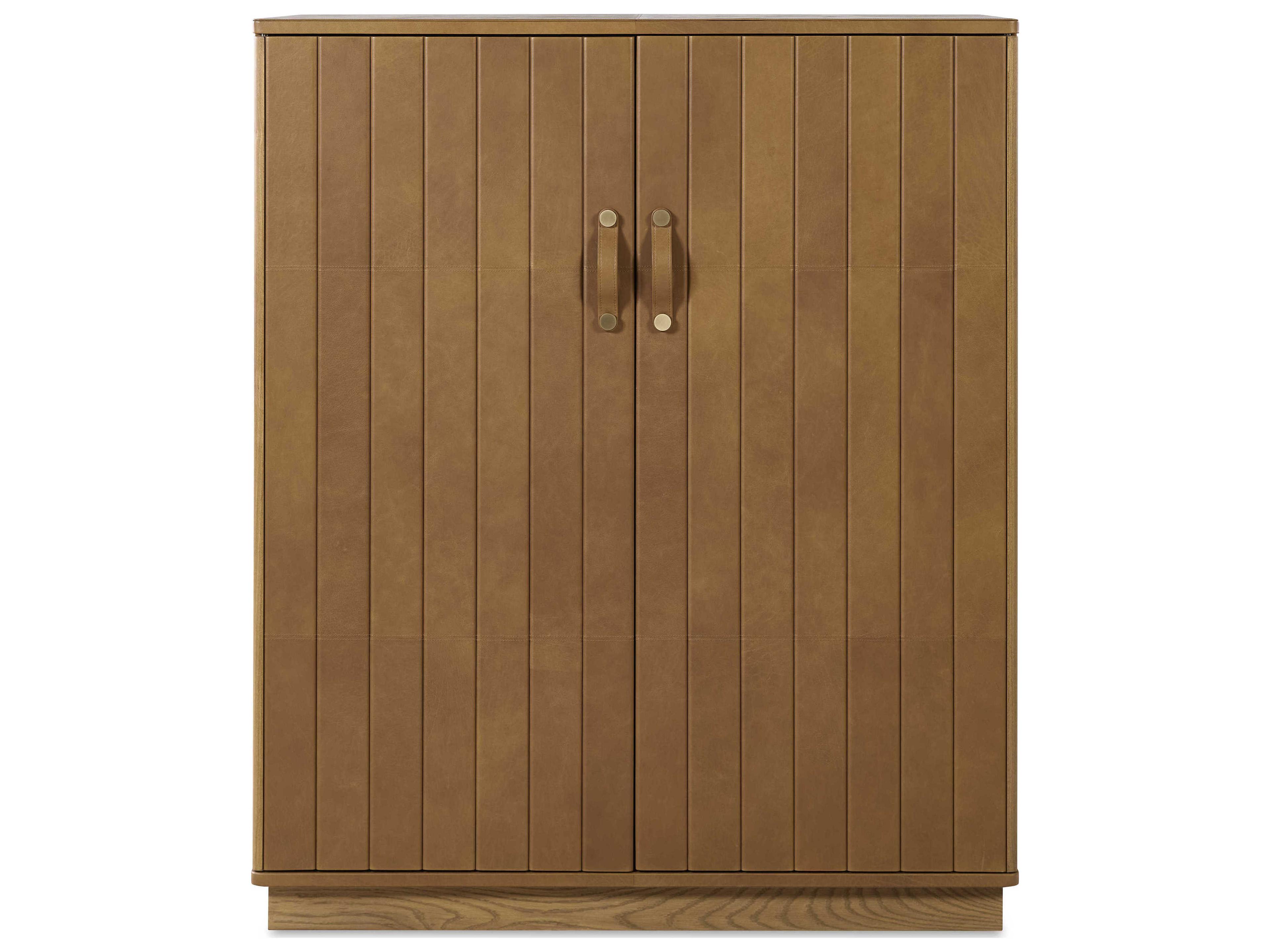 Century Furniture Grand Tour Nicolo Brown Oak Wood Bar Cabinet