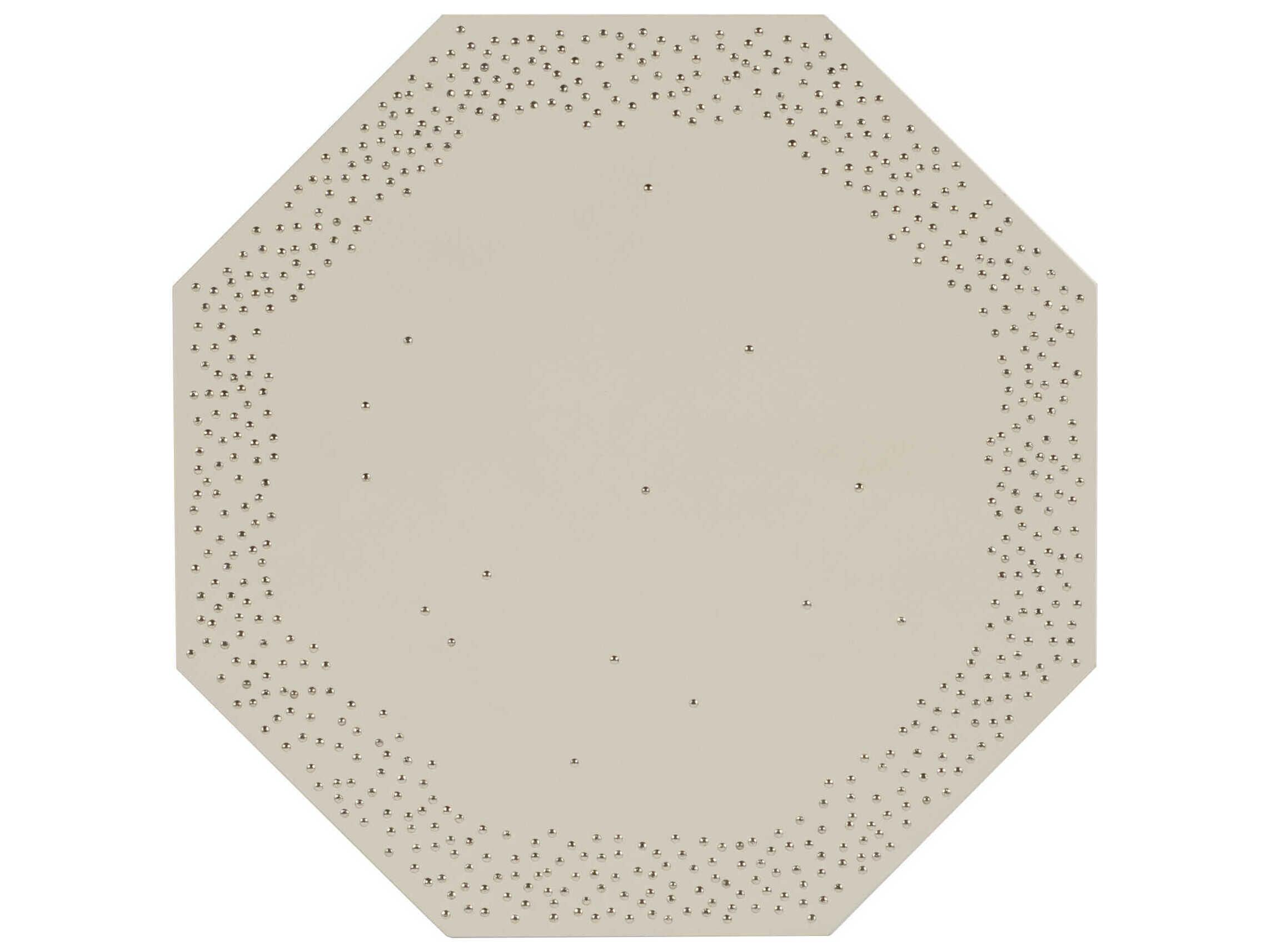 Century Furniture Grand Tour Mandir Octagon Leather End Table