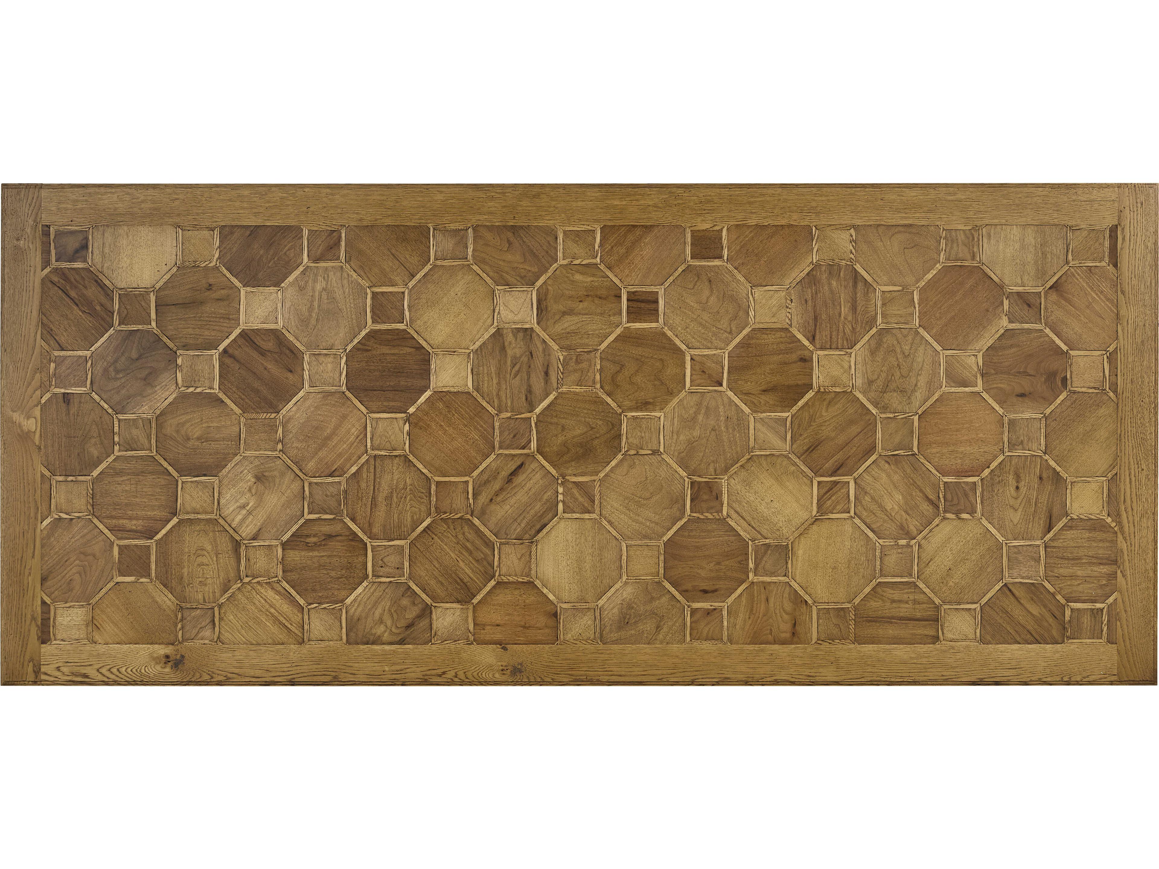 Century Furniture Grand Tour Parquet Rectangular Wood Dining Table