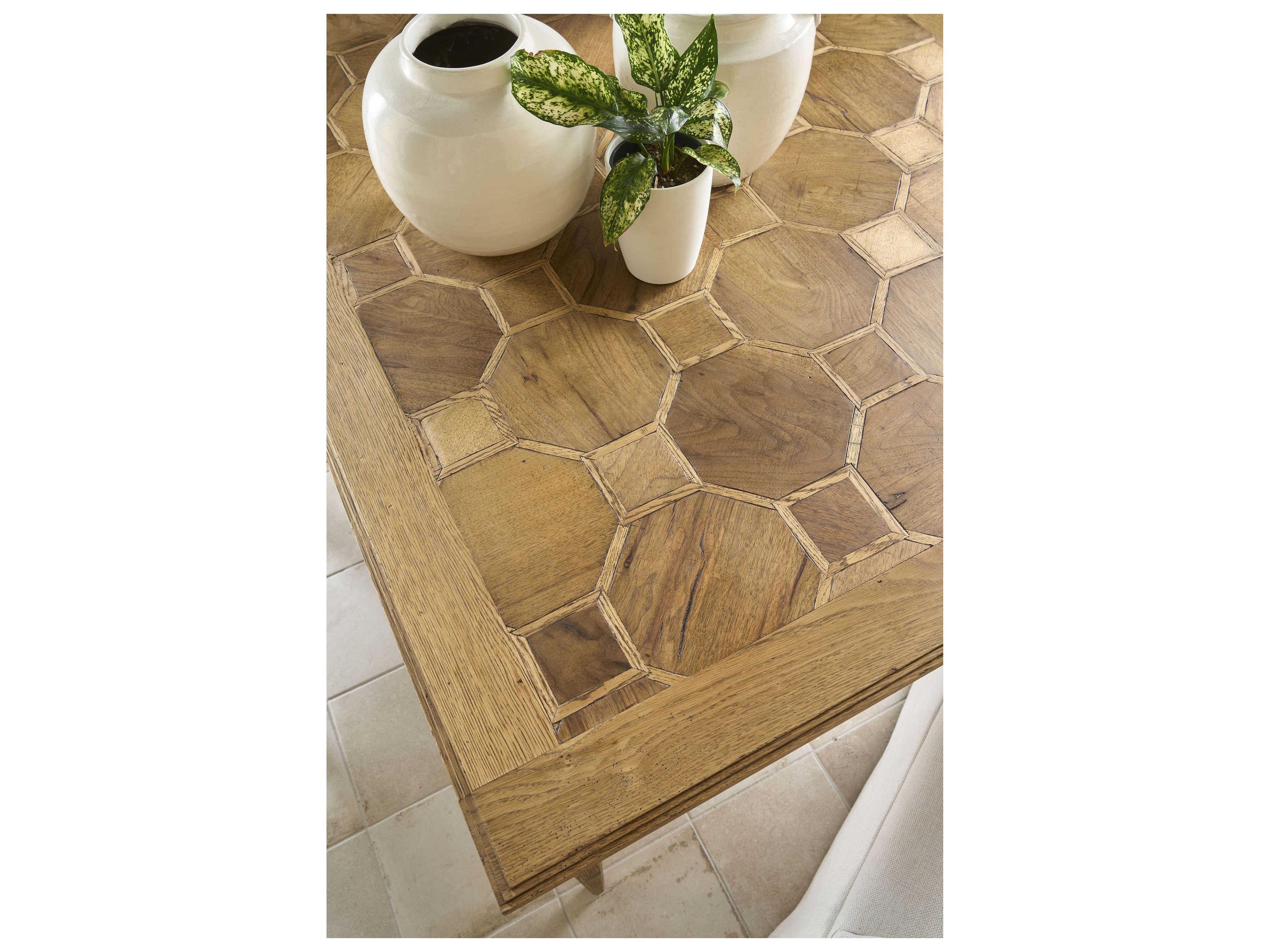 Century Furniture Grand Tour Parquet Rectangular Wood Dining Table