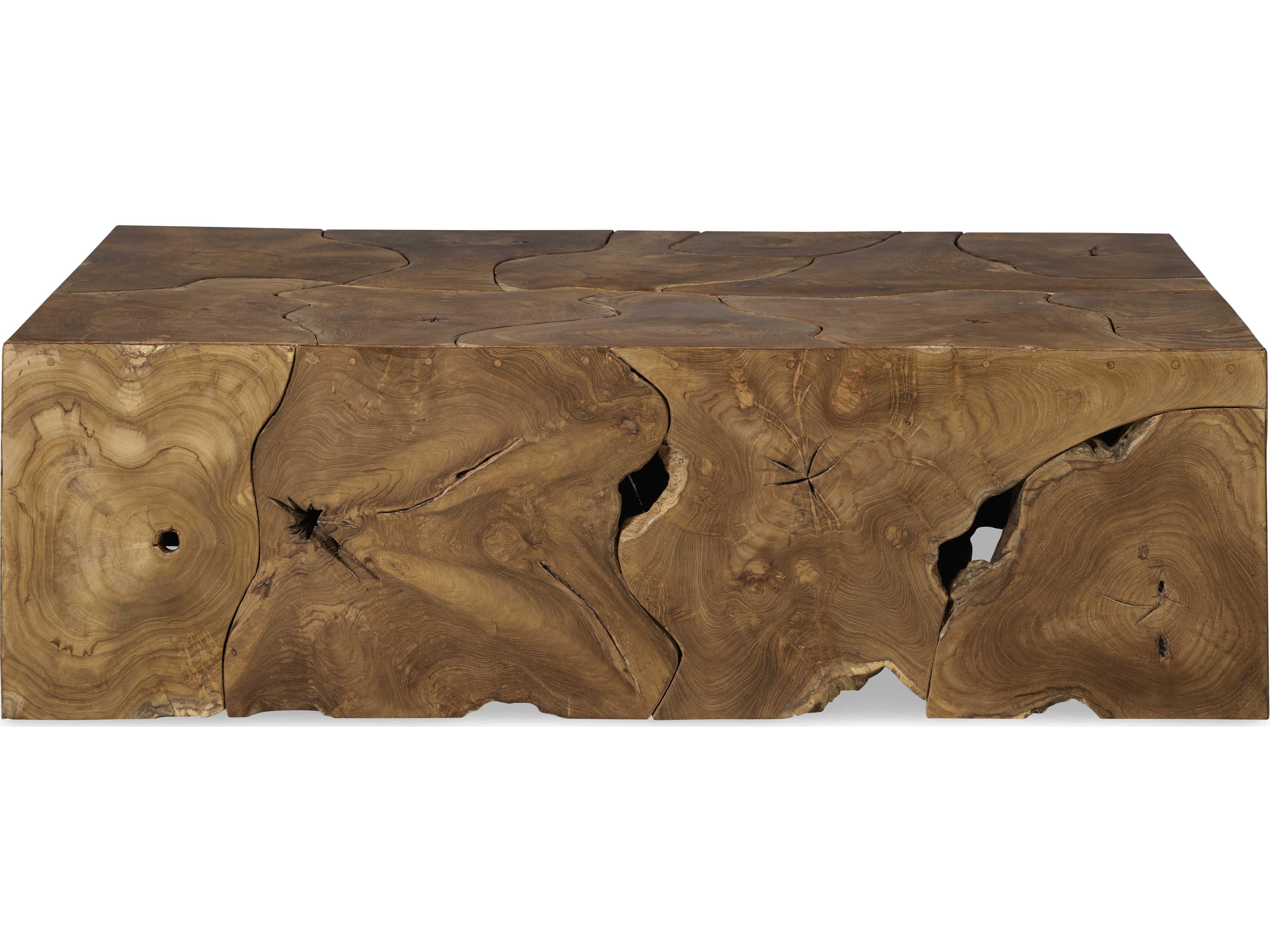 Century Furniture Grand Tour Teak Roots Rectangular Wood Coffee Table