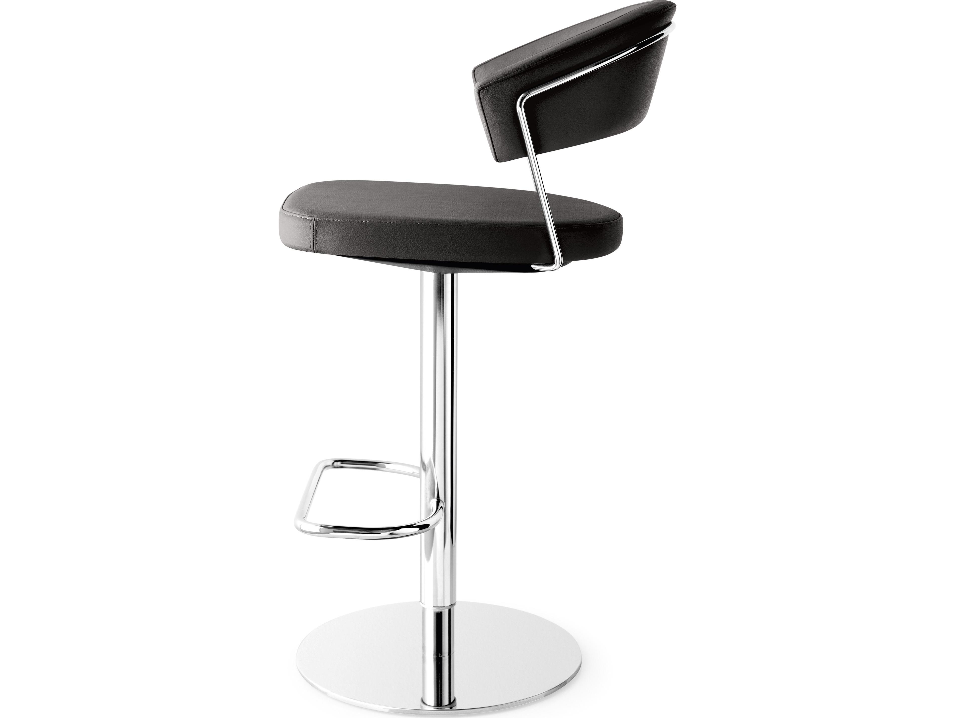 Connubia New York Leather Swivel Counter Stool