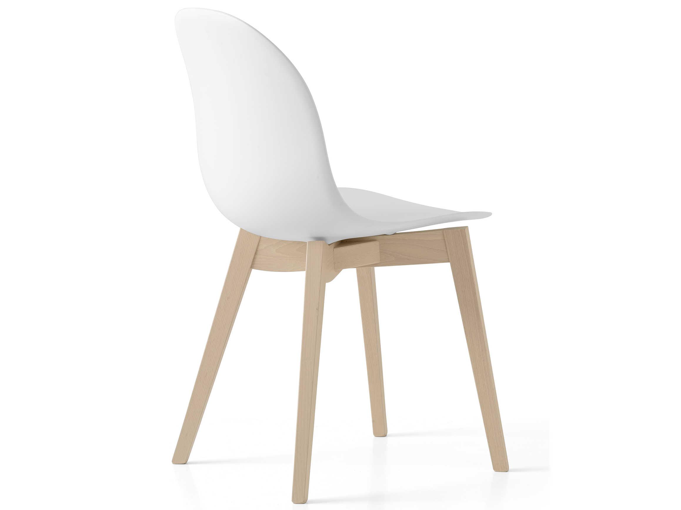 Connubia Academy Beech Wood Black Armless Dining Chair