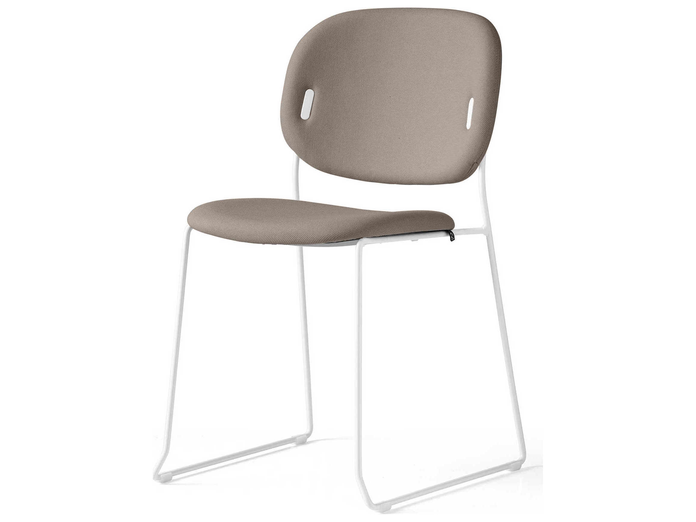 Connubia Yo! Black Upholstered Armless Dining Chair