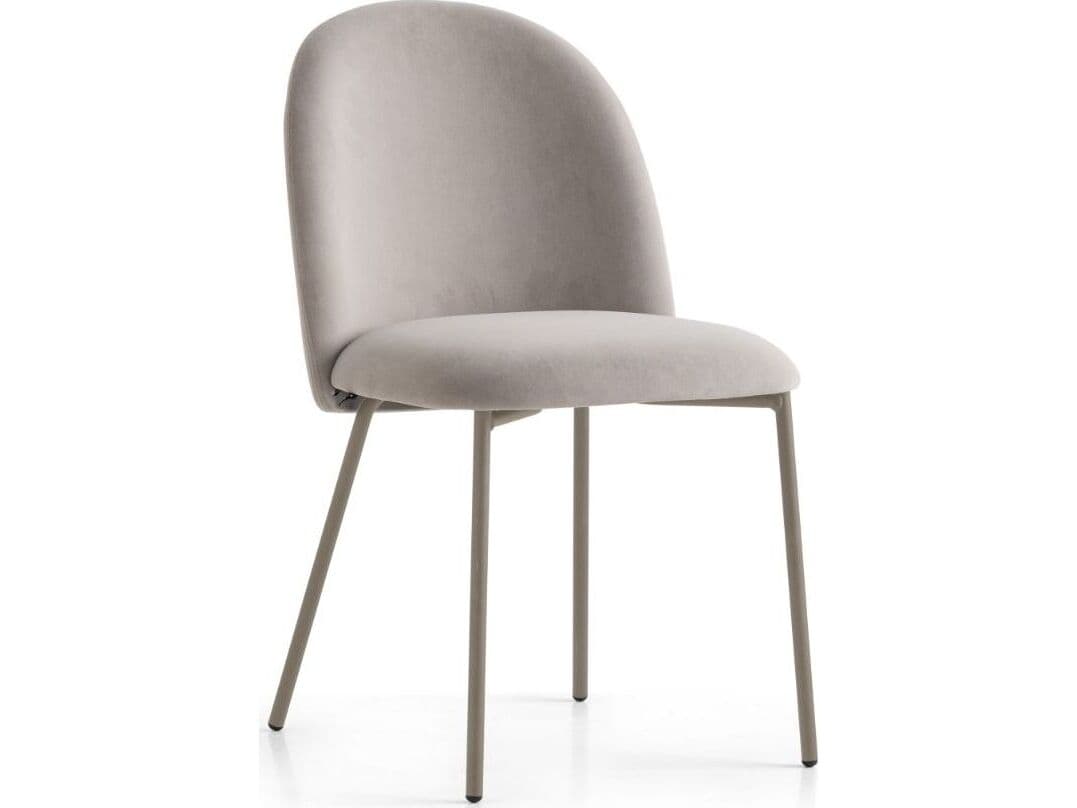 Connubia Tuka Black Upholstered Armless Dining Chair