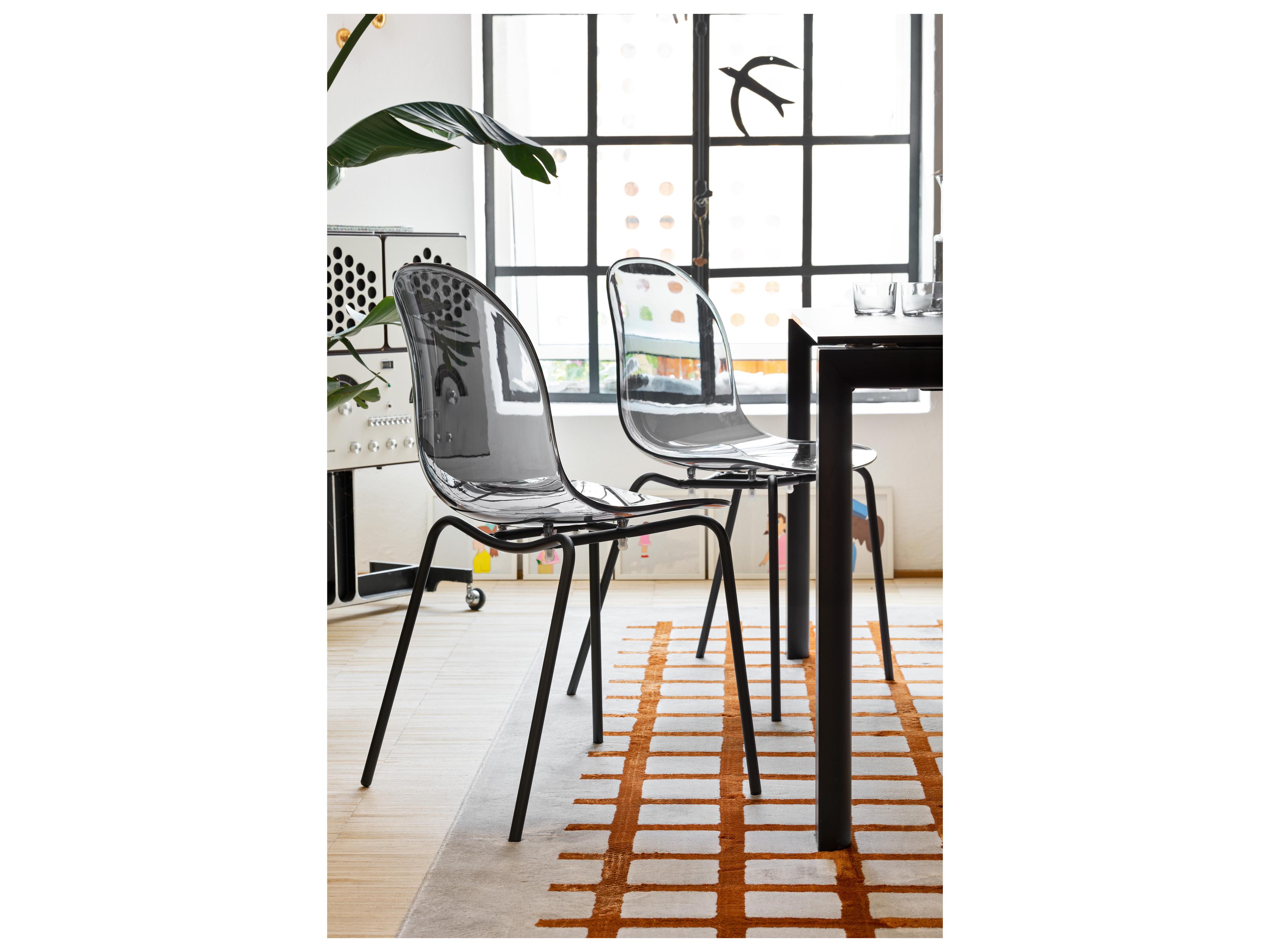Connubia Academy Black Armless Dining Chair