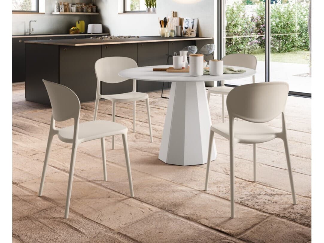 Connubia Abby Black Armless Dining Chair