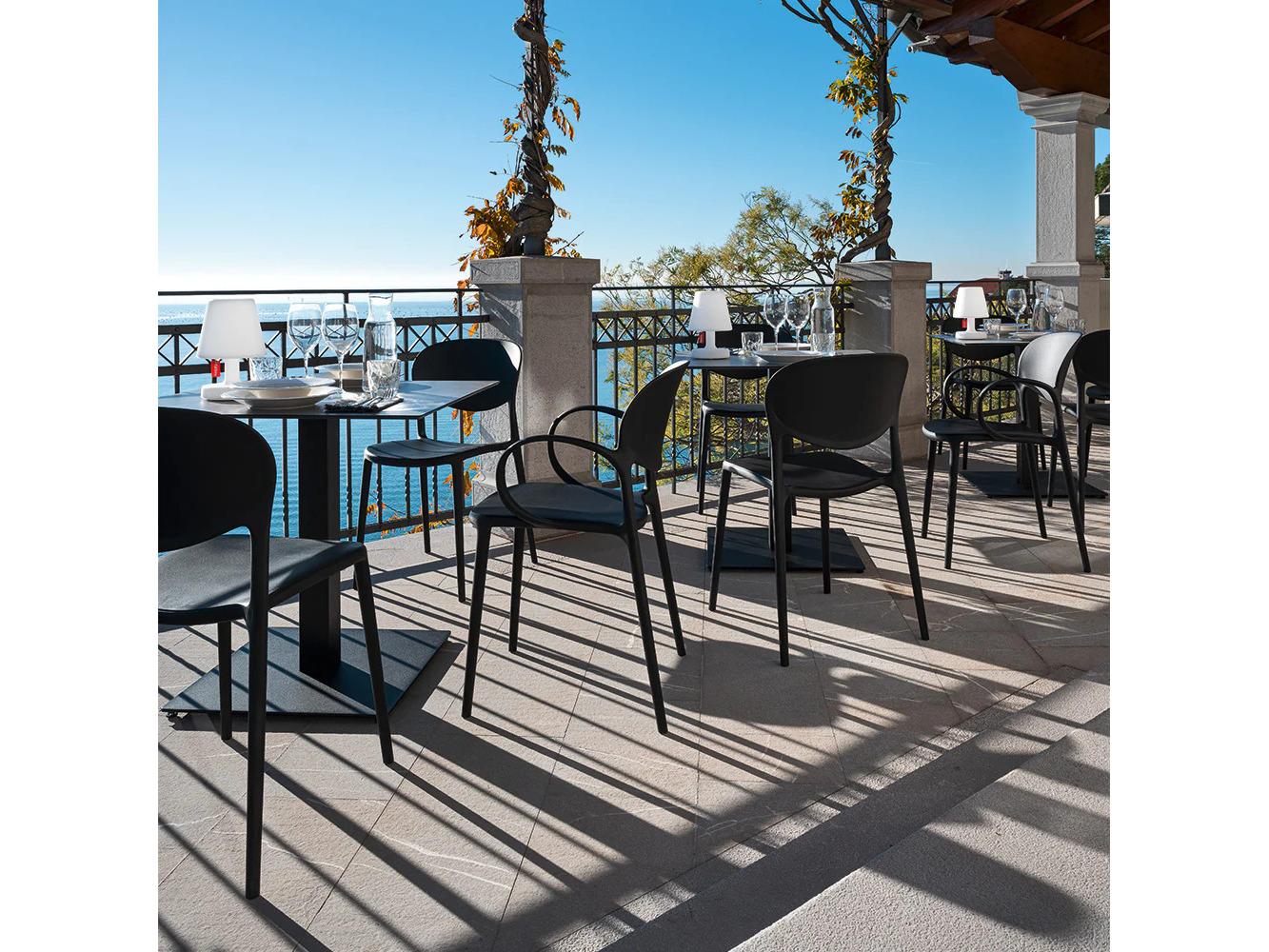 Connubia Abby Black Arm Dining Chair