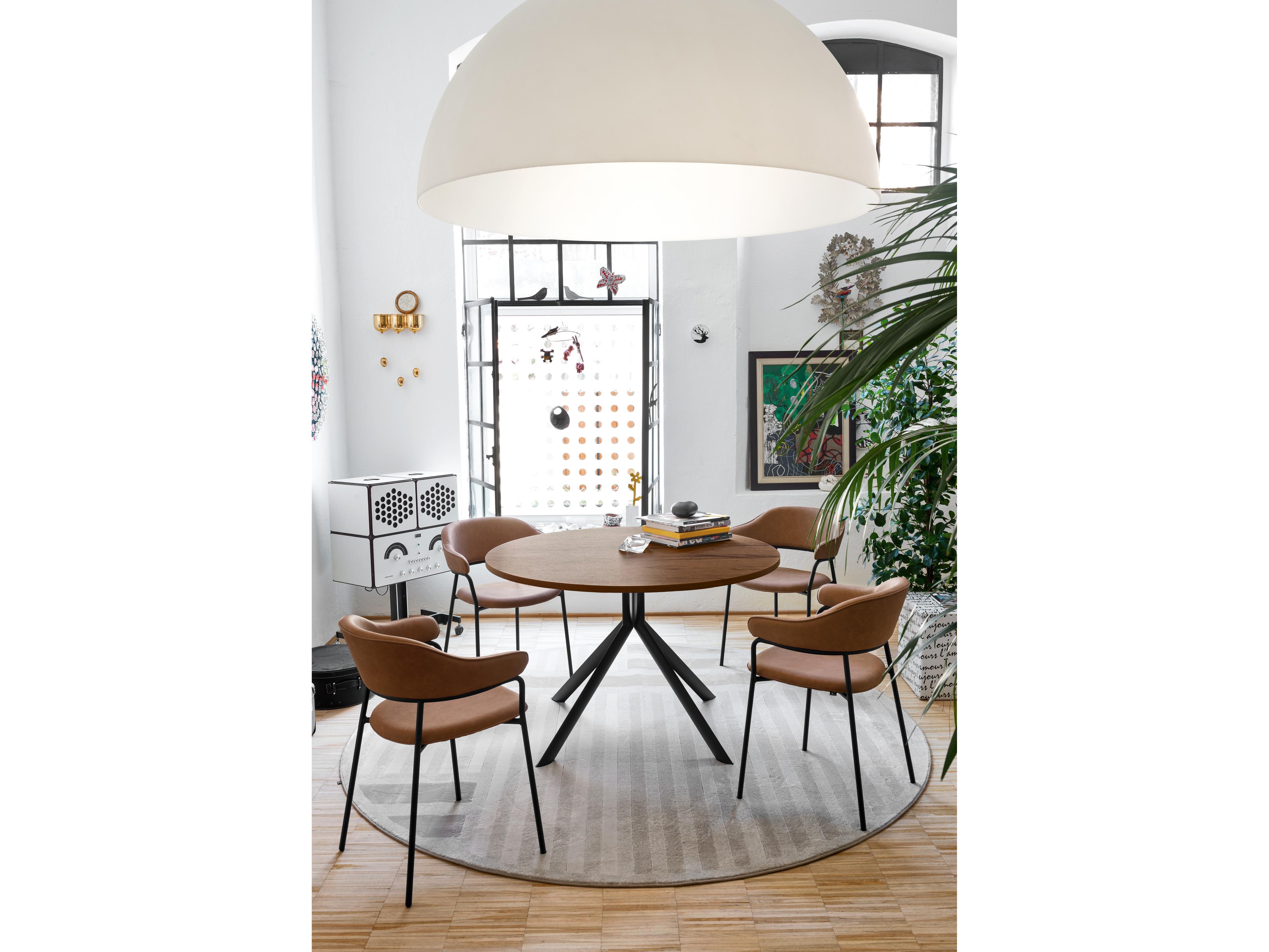 Connubia Giove Round Ceramic Dining Table