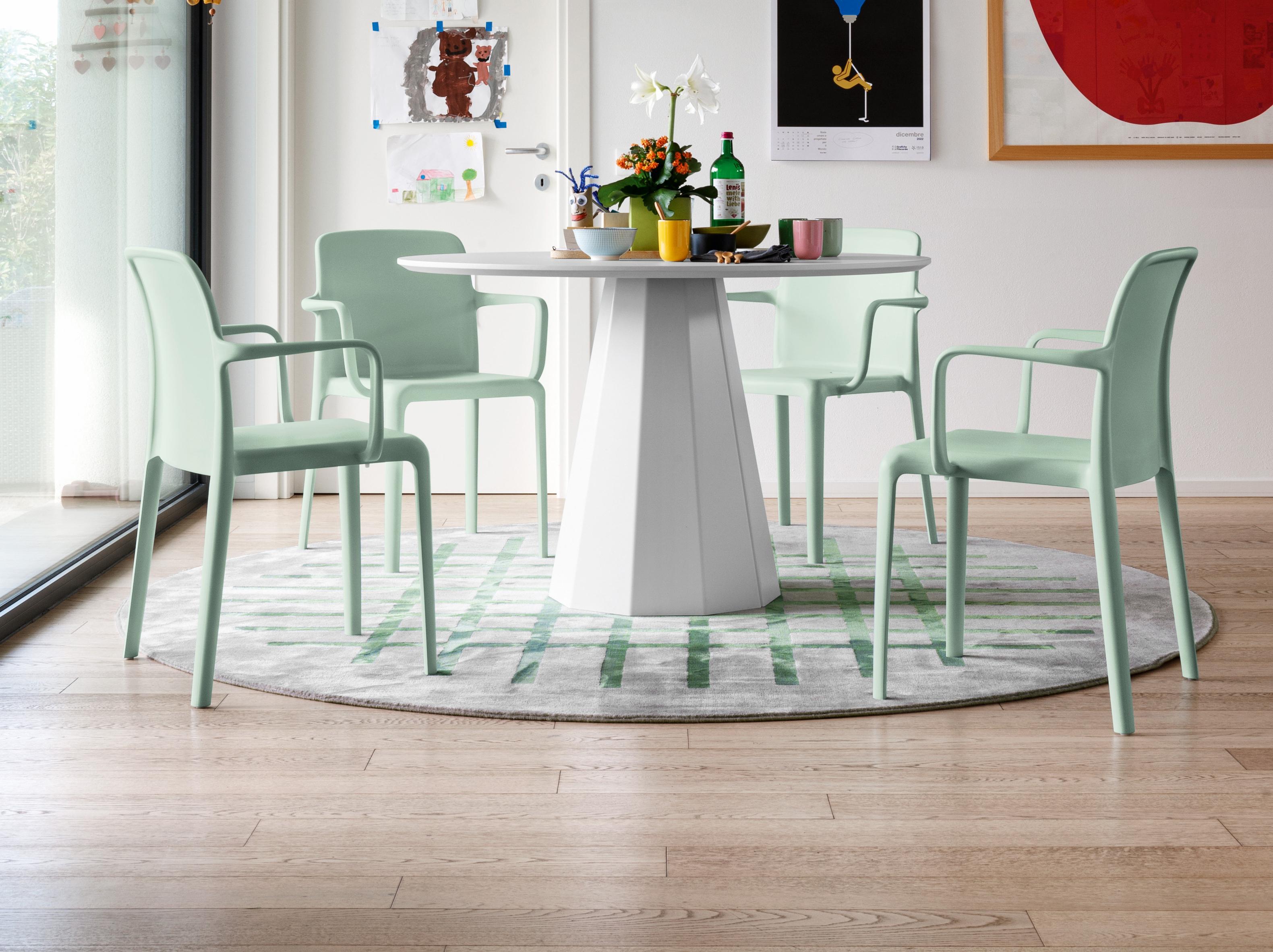 Connubia Dix Round Ceramic Dining Table