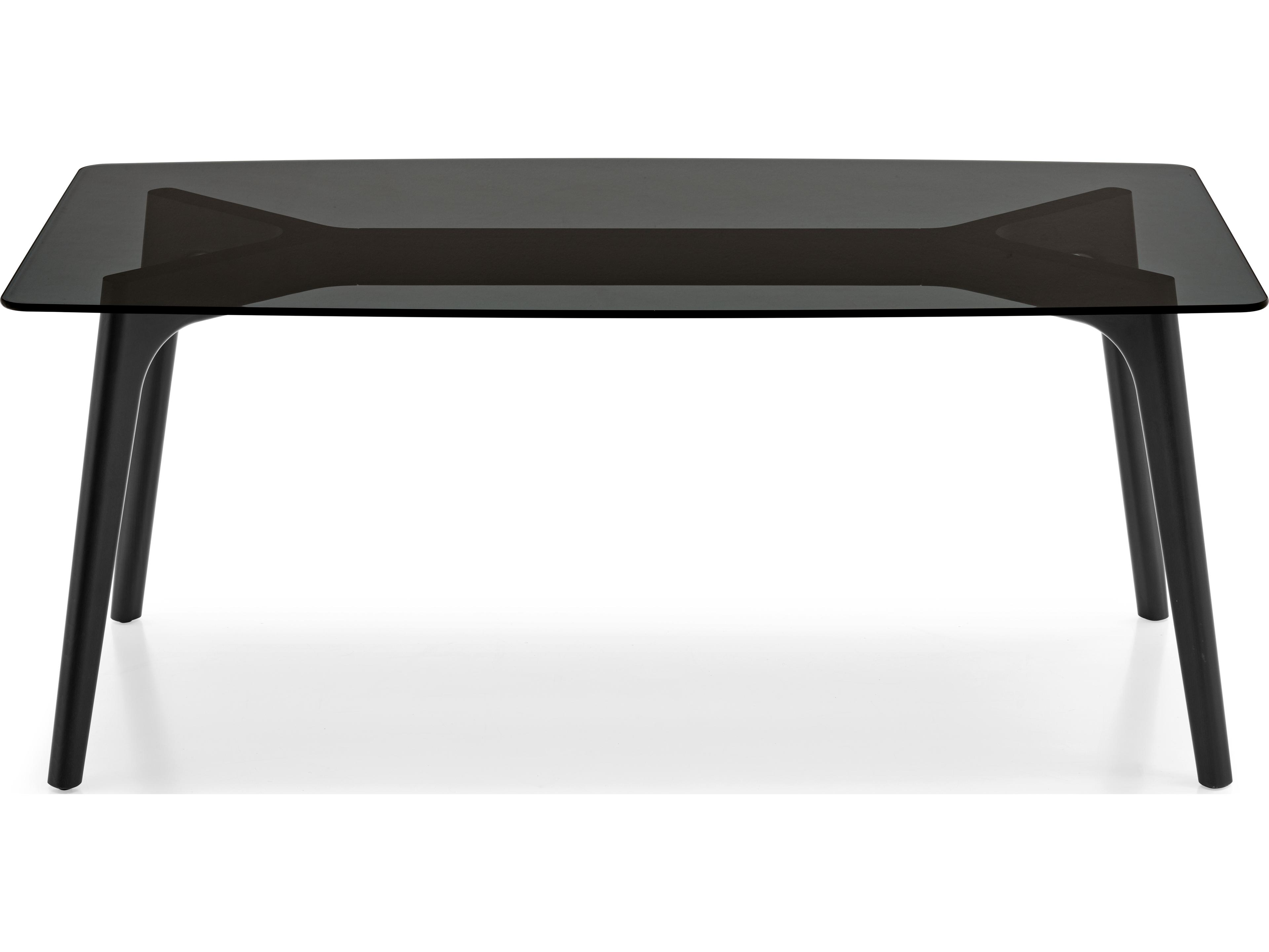 Connubia Pod Rectangular Glass Dining Table