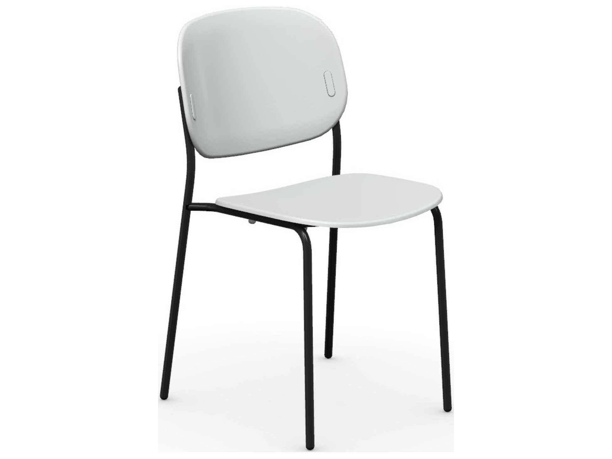 Connubia Outdoor Yo Matt Black / Optic White Metal Polypropylene Dining Chair