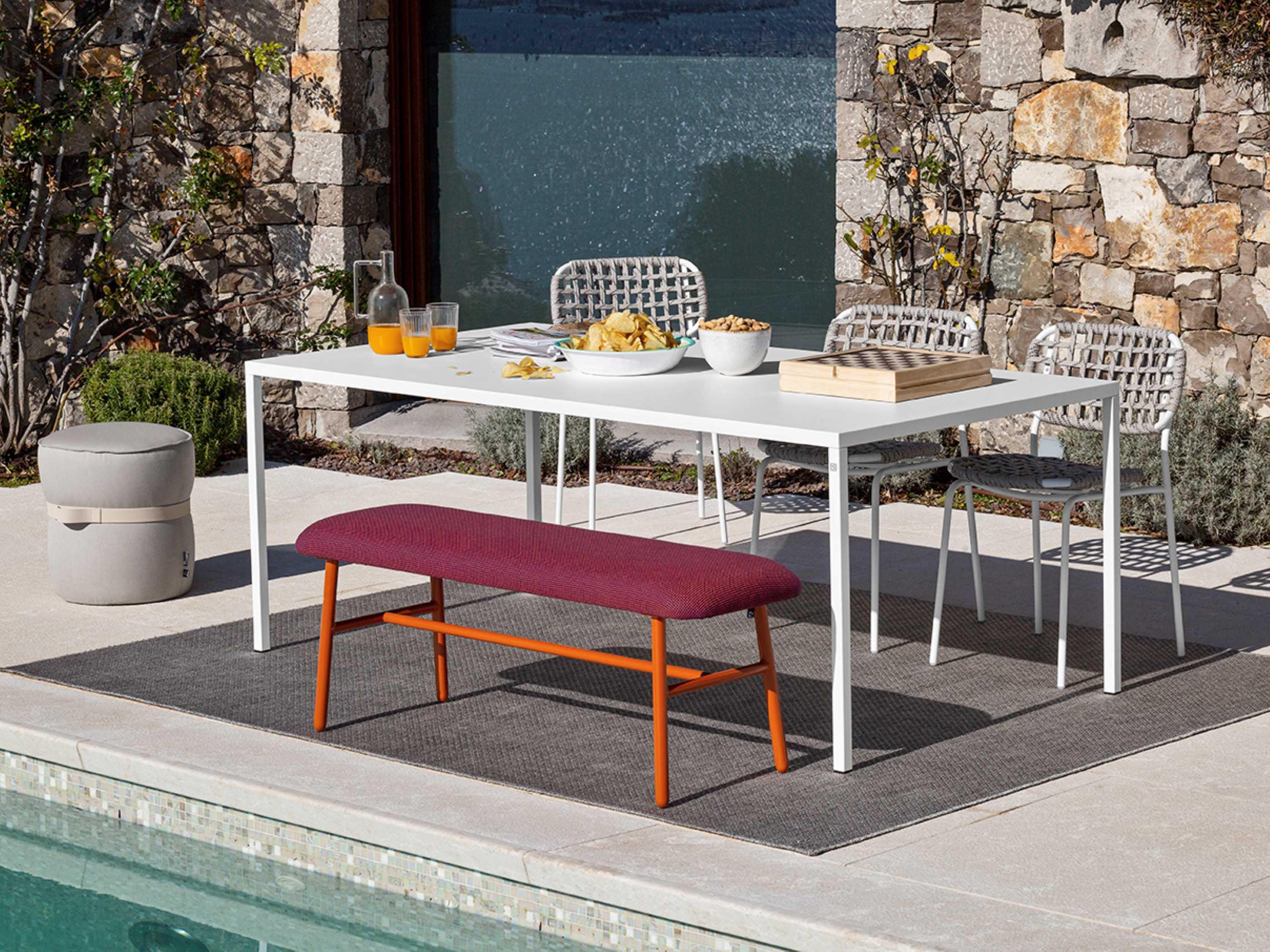 Connubia Outdoor Yo Matt Optic White / Sand Metal Rope Dining Chair