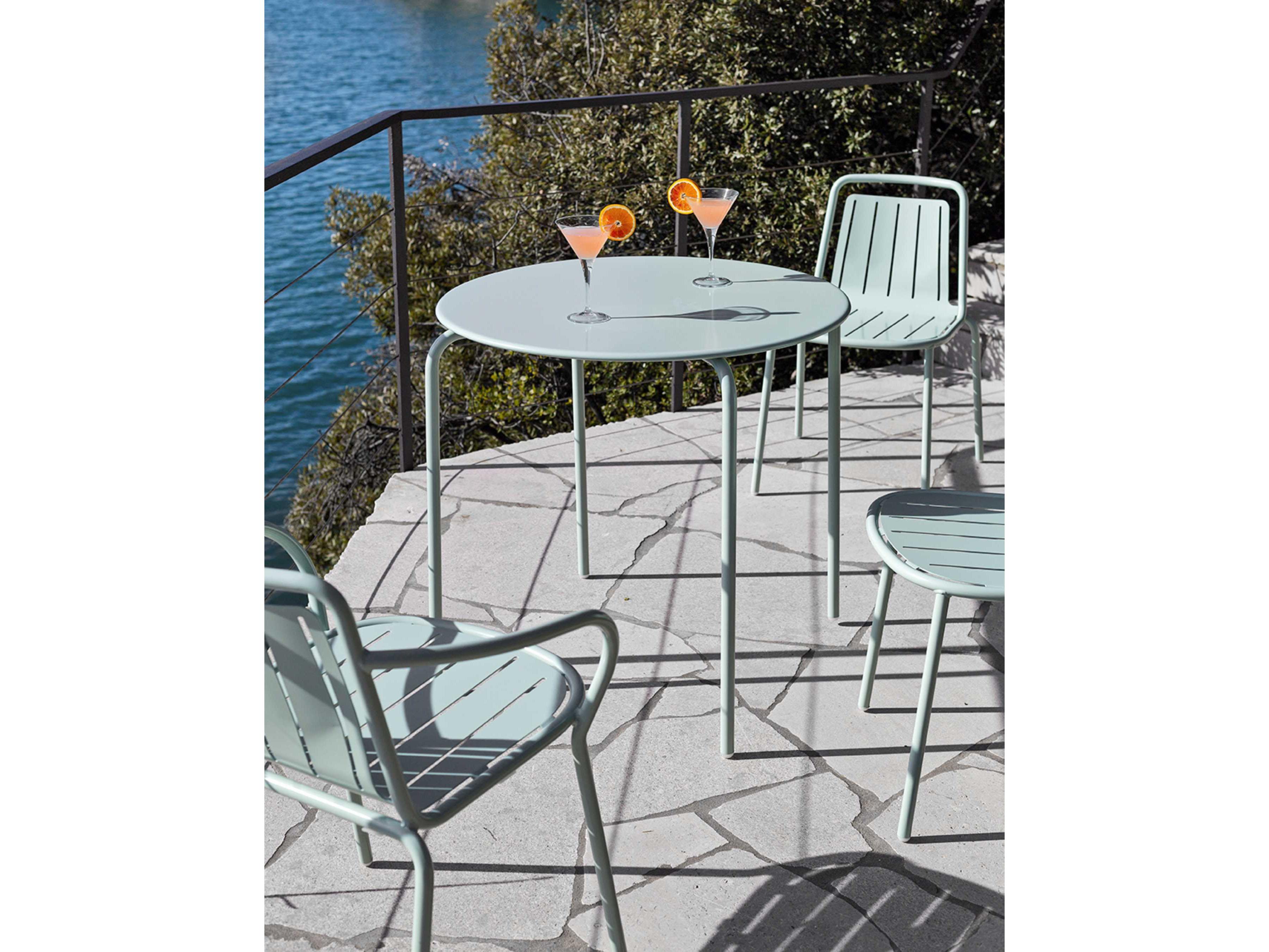 Connubia Outdoor Easy Matt Thyme Green Metal Dining Chair