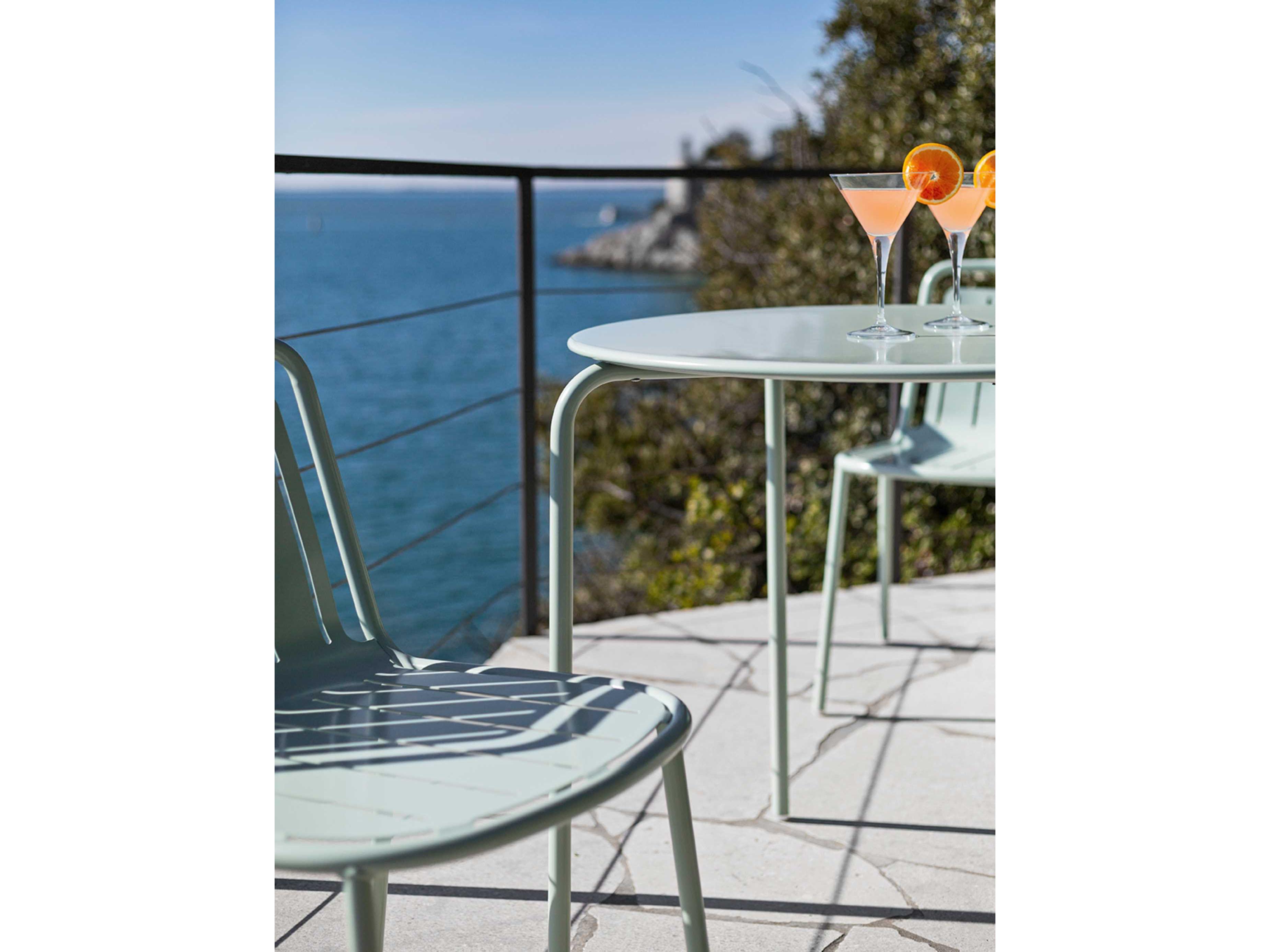 Connubia Outdoor Easy Matt Thyme Green Metal Dining Chair