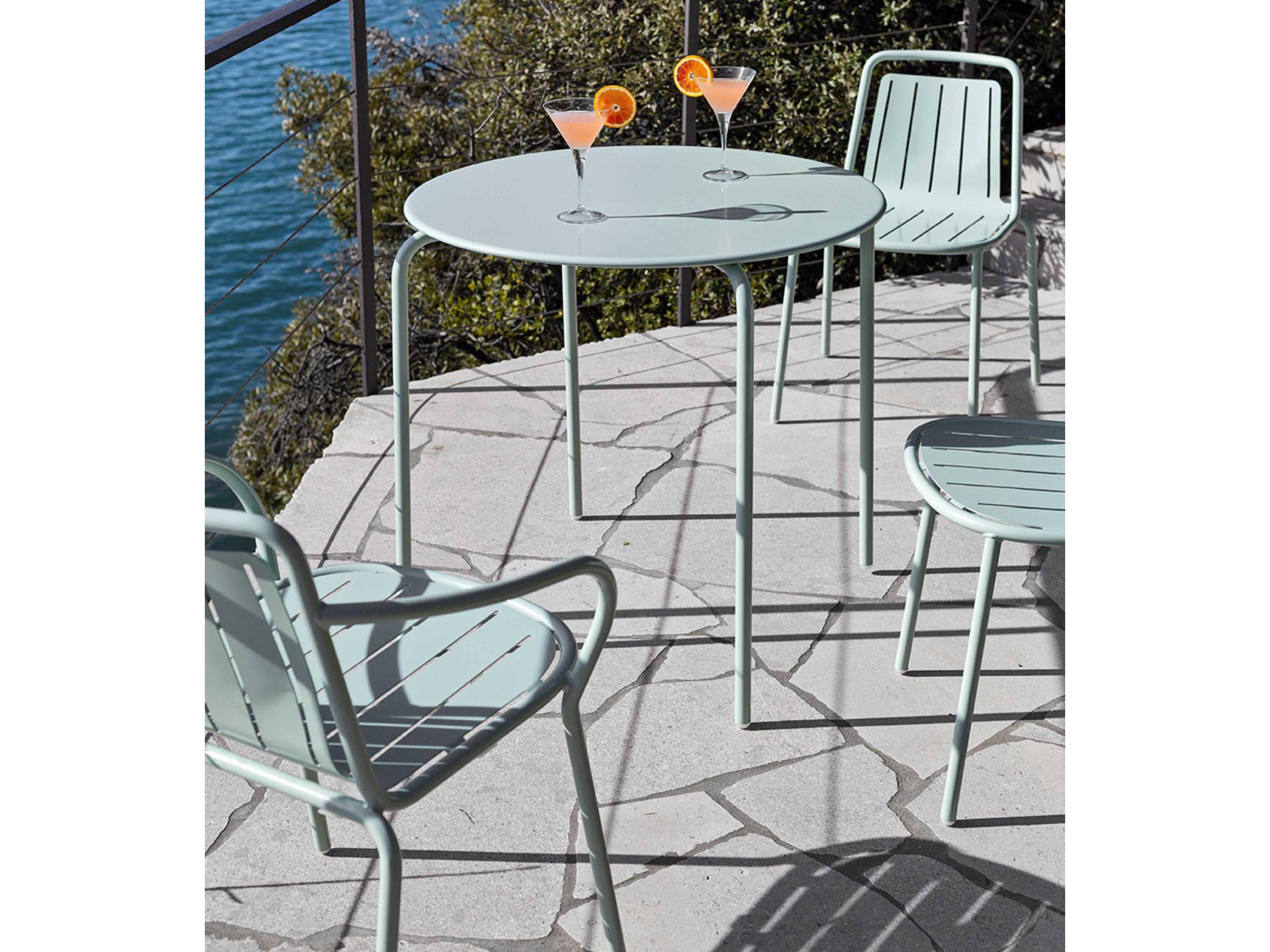 Connubia Outdoor Easy Matt Thyme Green Metal Dining Chair