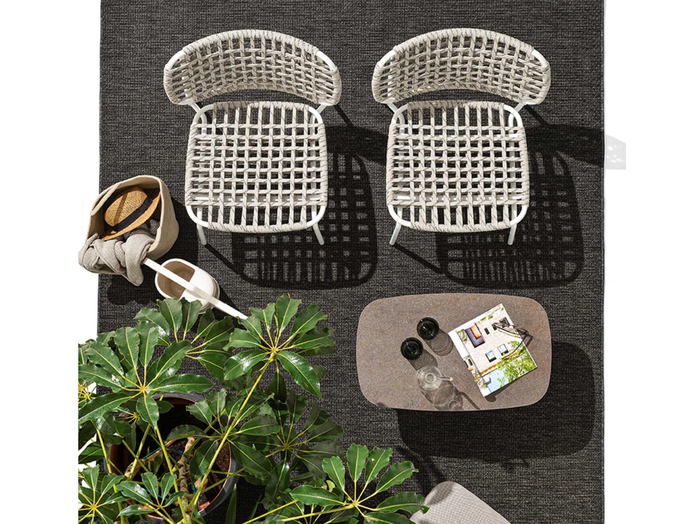 Connubia Outdoor Yo Matt Optic White / Sand Metal Rope Lounge Chair