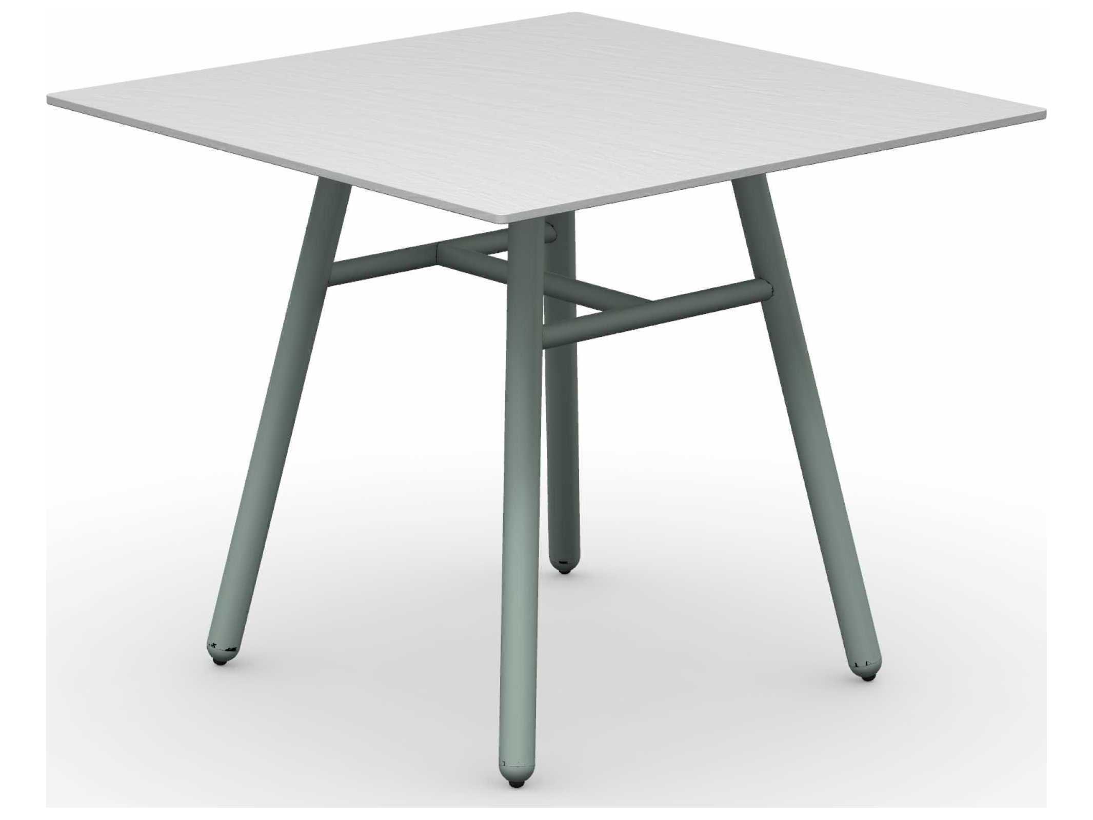 Connubia Outdoor Yo Matt Thyme Green / Slate White Aluminum Ceramic Square Dining Table