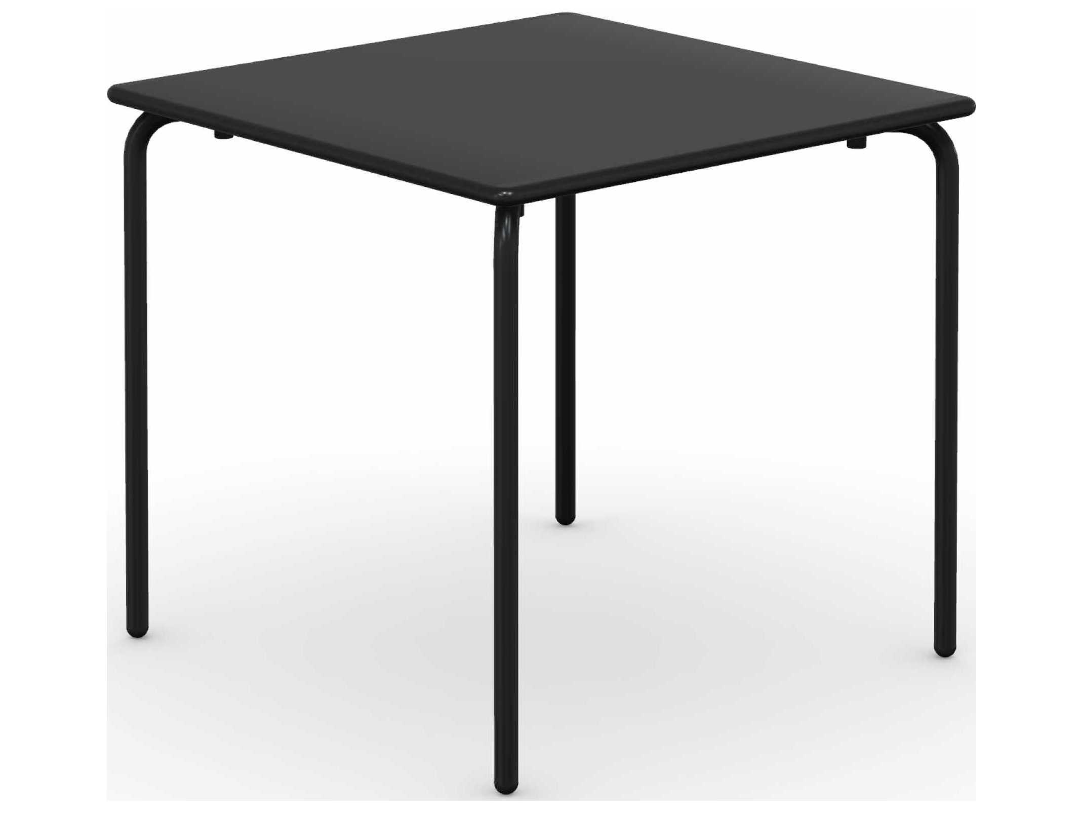 Connubia Outdoor Easy Matt Black Metal Square Dining Table