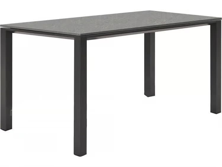 Connubia Outdoor Dorian Matt Black / Cardoso Resin Metal Ceramic Rectangular Dining Table