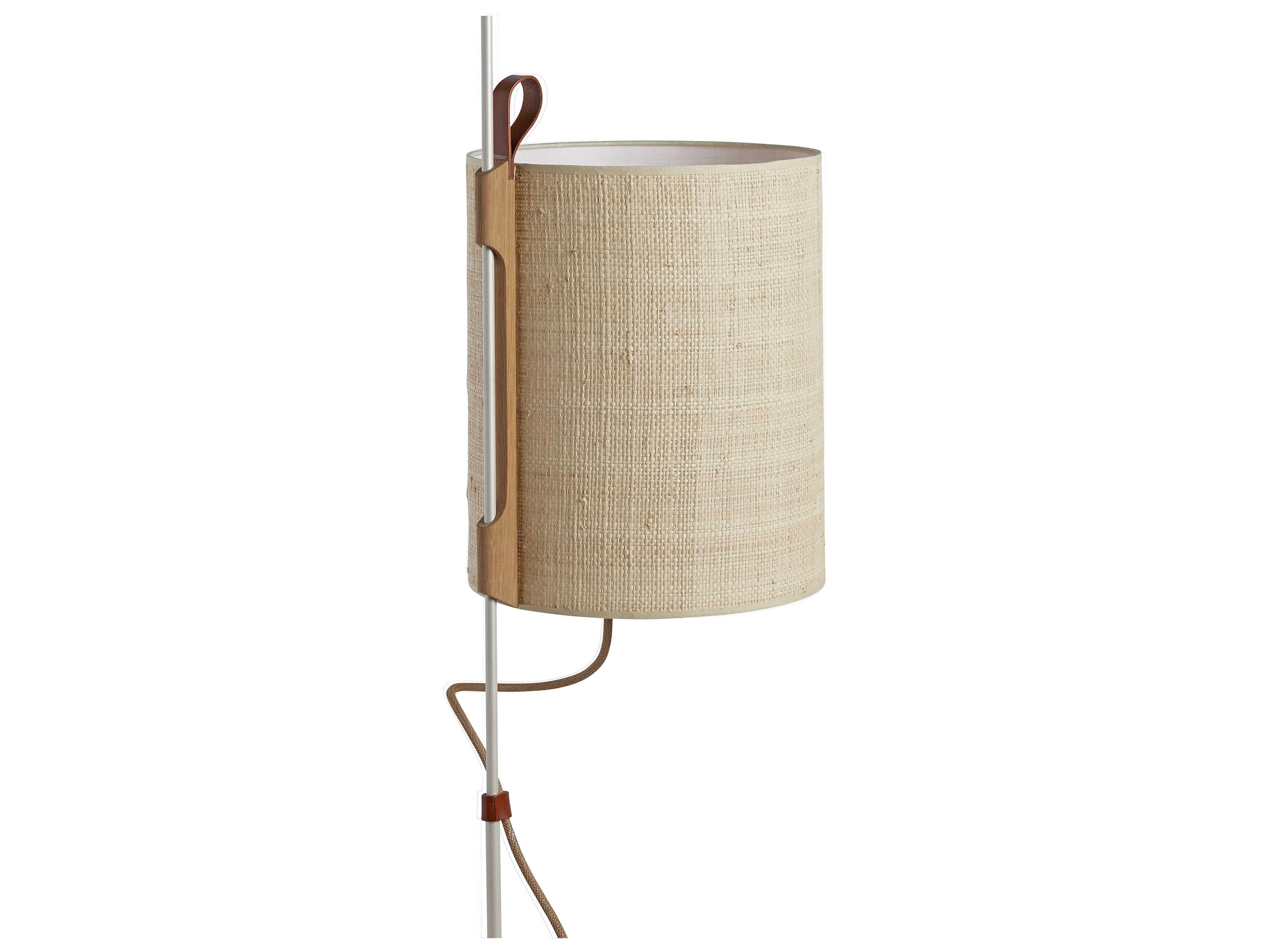 Carpyen Magnetic Natural Oak Saguran Fiber Brown Floor Lamp