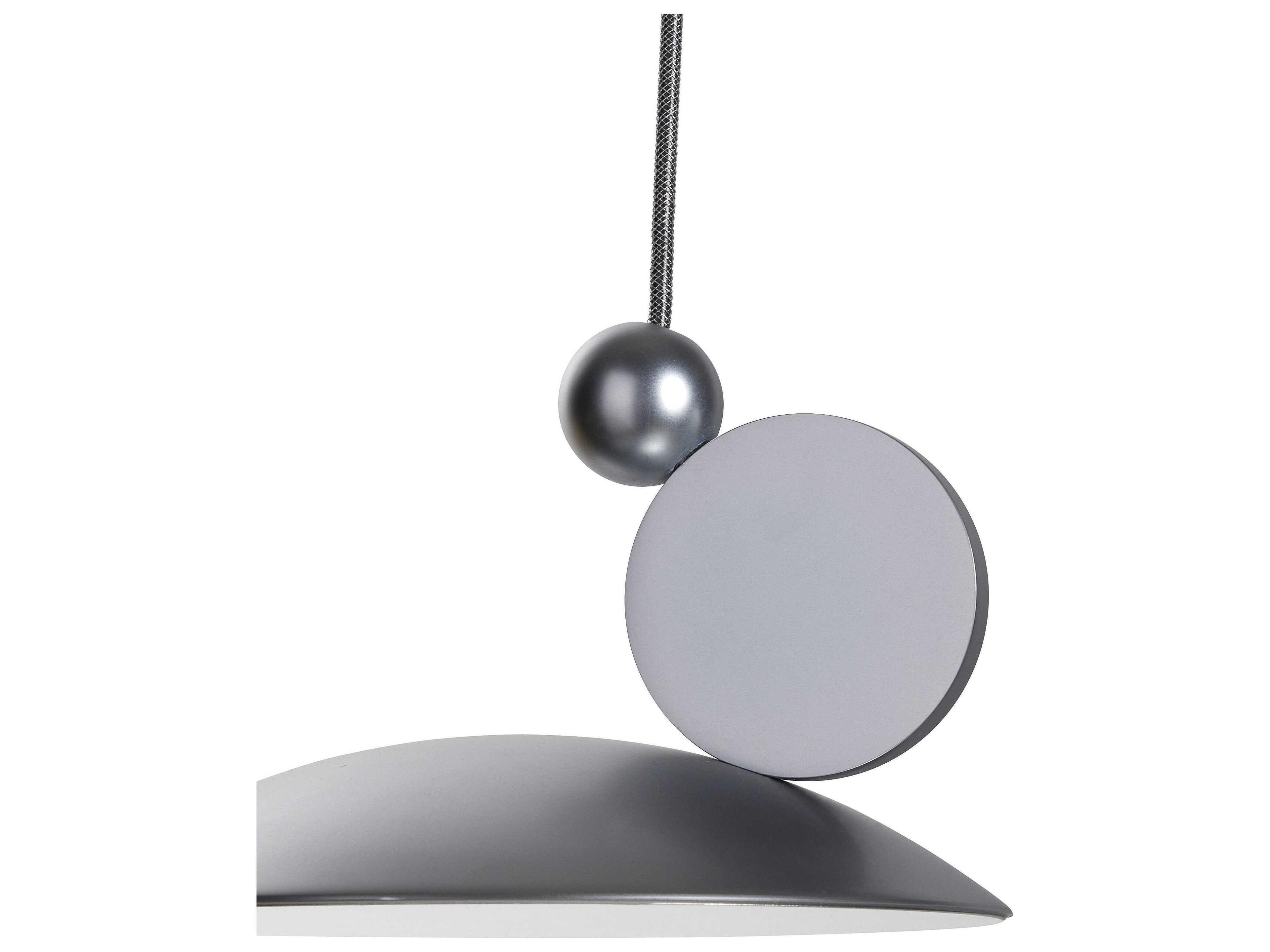 Carpyen Equilibrium Matt Chrome Dome Geometric Mini Pendant