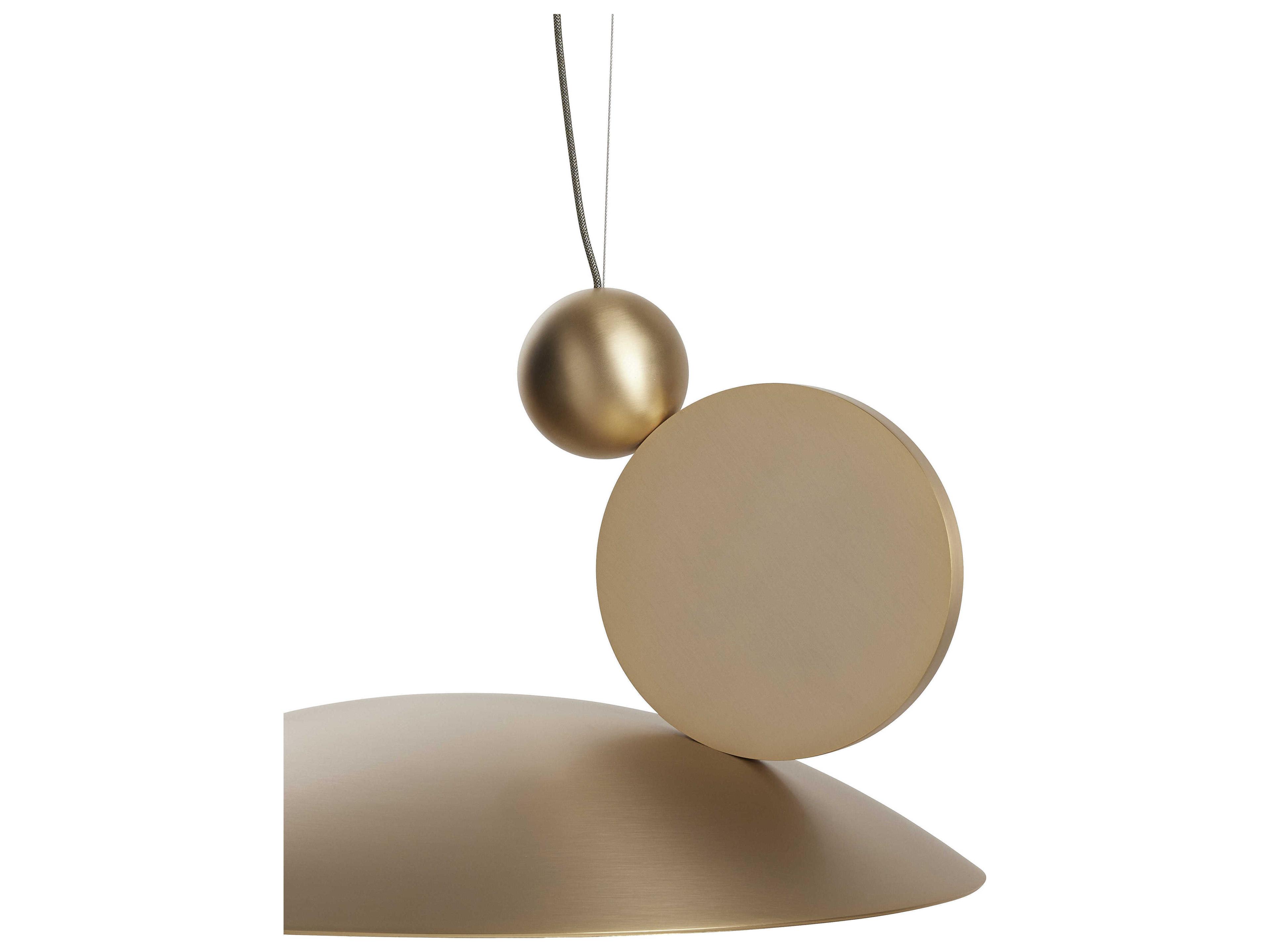 Carpyen Equilibrium Matt Gold Dome Geometric Pendant
