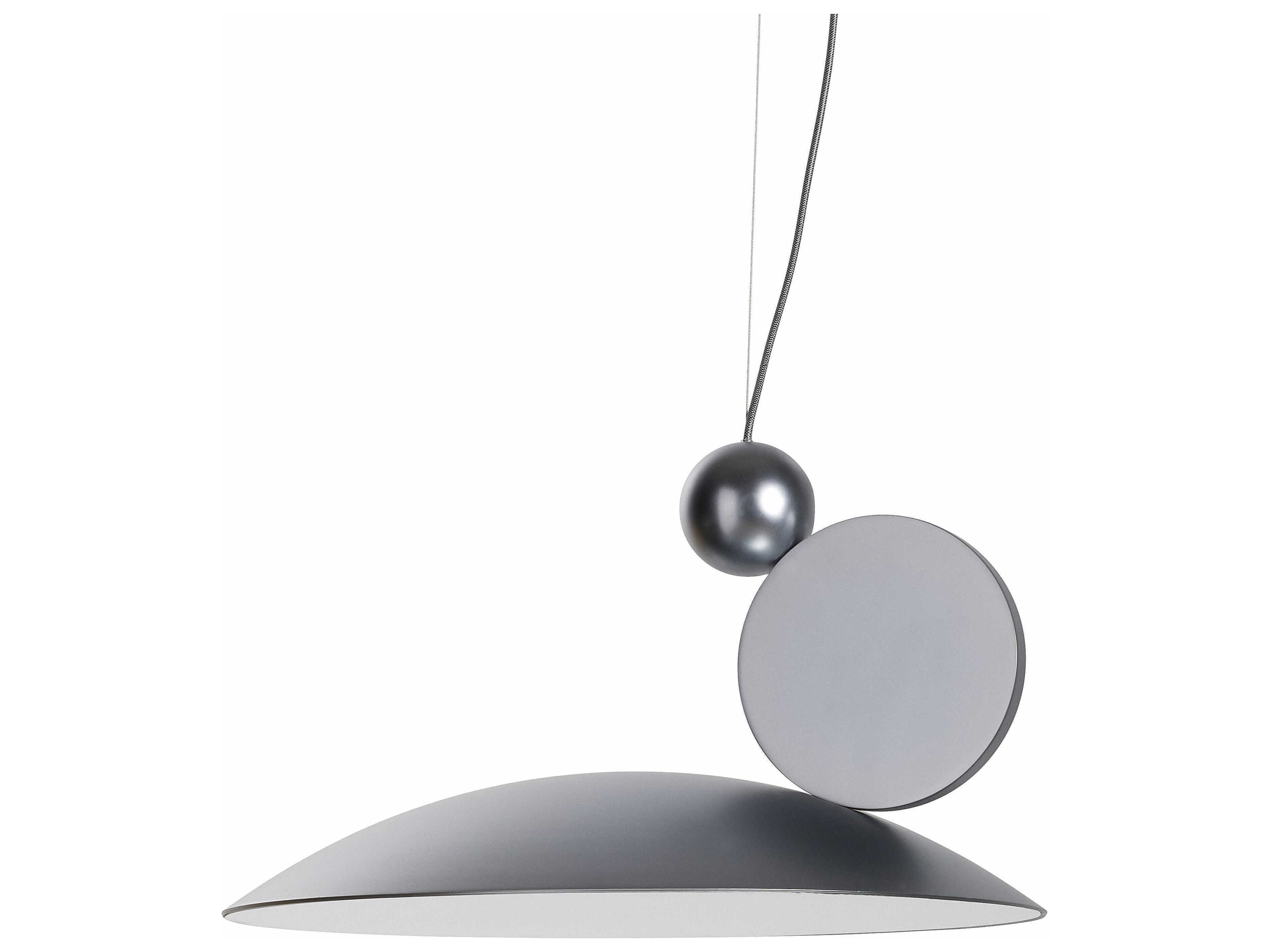 Carpyen Equilibrium Matt Chrome Dome Geometric Pendant