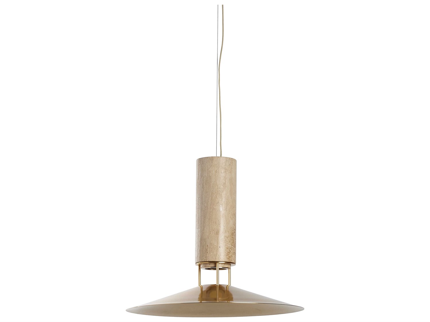 Carpyen Rebound 1-Light Travertine Brown Pendant