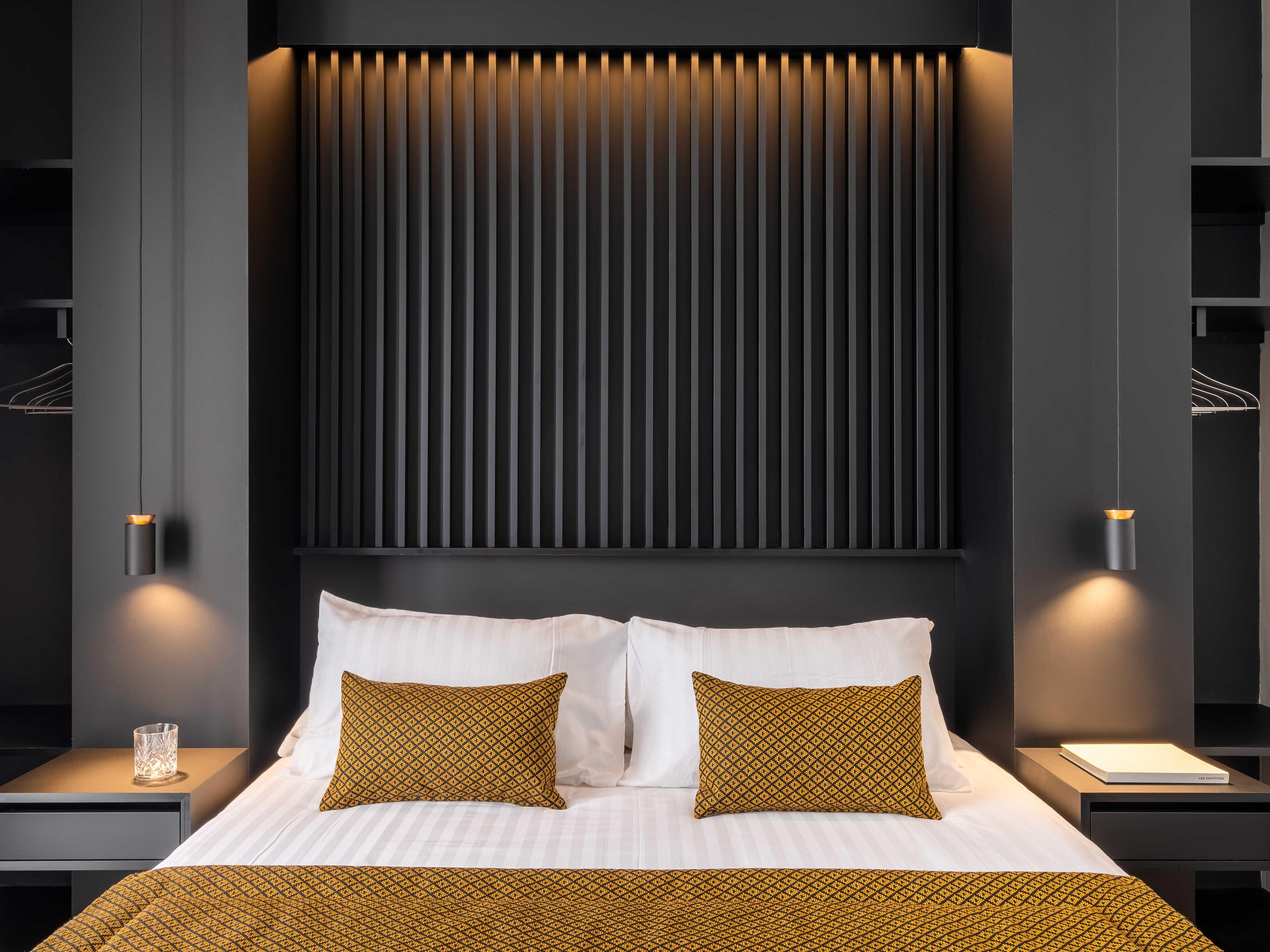 Carpyen Triana 1-Light Black Satin Gold Cylinder Mini Pendant