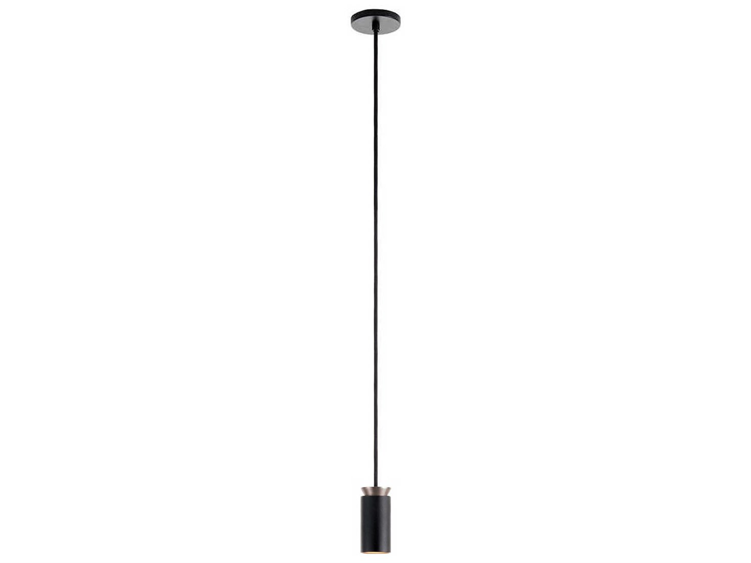 Carpyen Triana 1-Light Black Matt Nickel Cylinder Mini Pendant