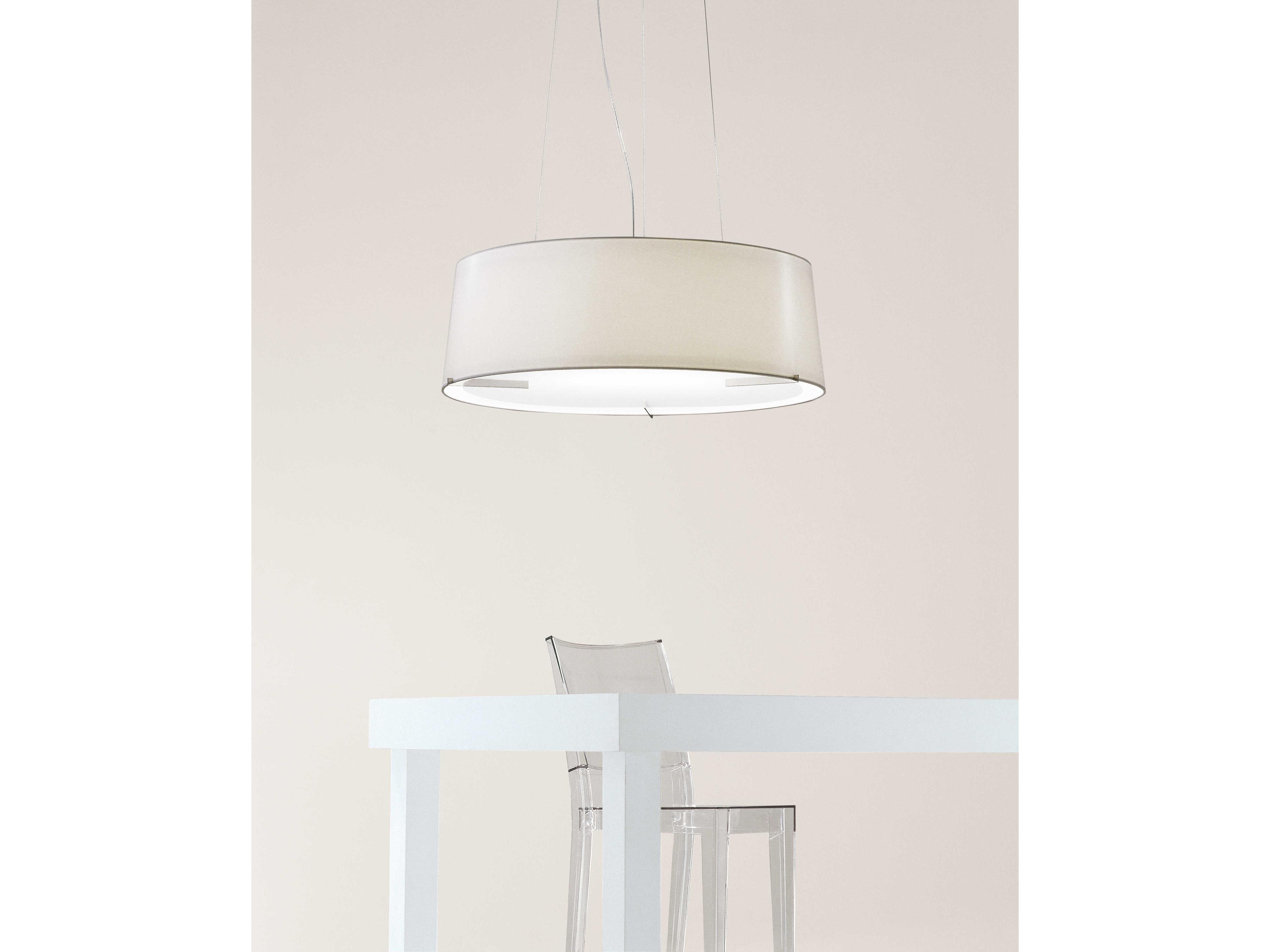 Carpyen Aitana 2-Light Matt Nickel Drum Pendant