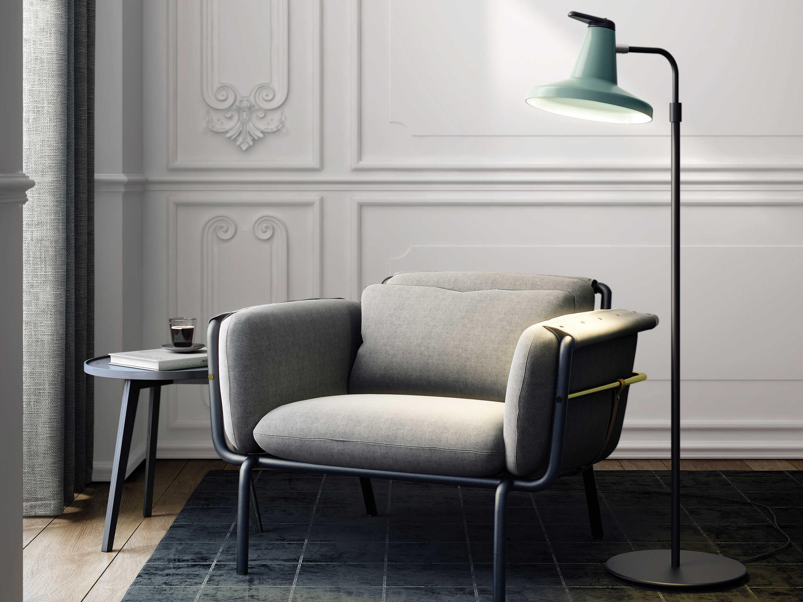 Carpyen Garcon Mint Green Black Floor Lamp