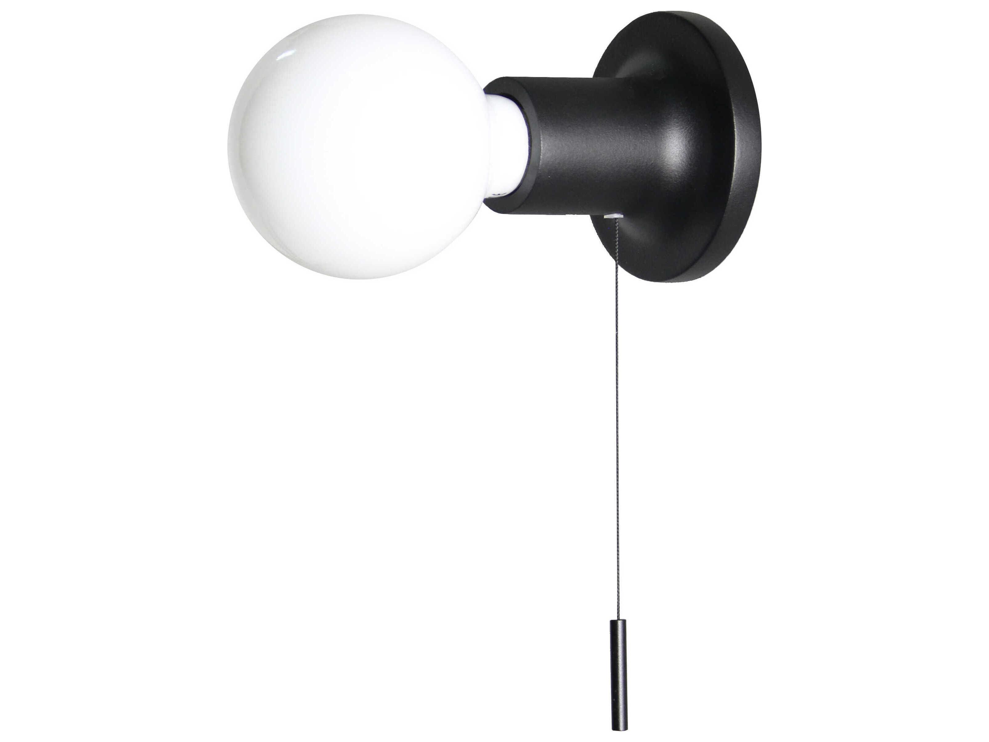 Carpyen Punt 1-Light Black Wall Sconce