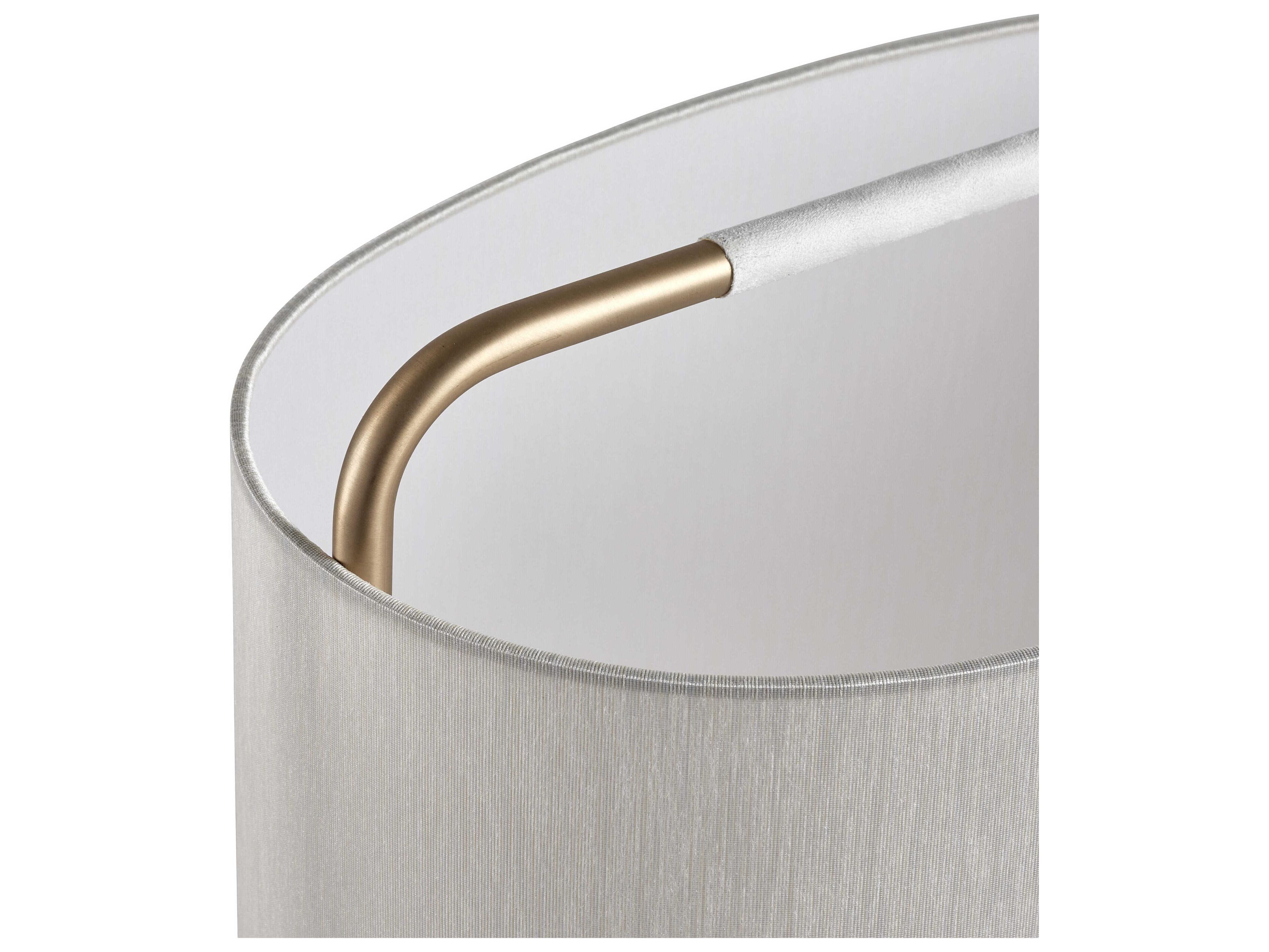 Carpyen Margot Matt Gold Beige Fabric Table Lamp