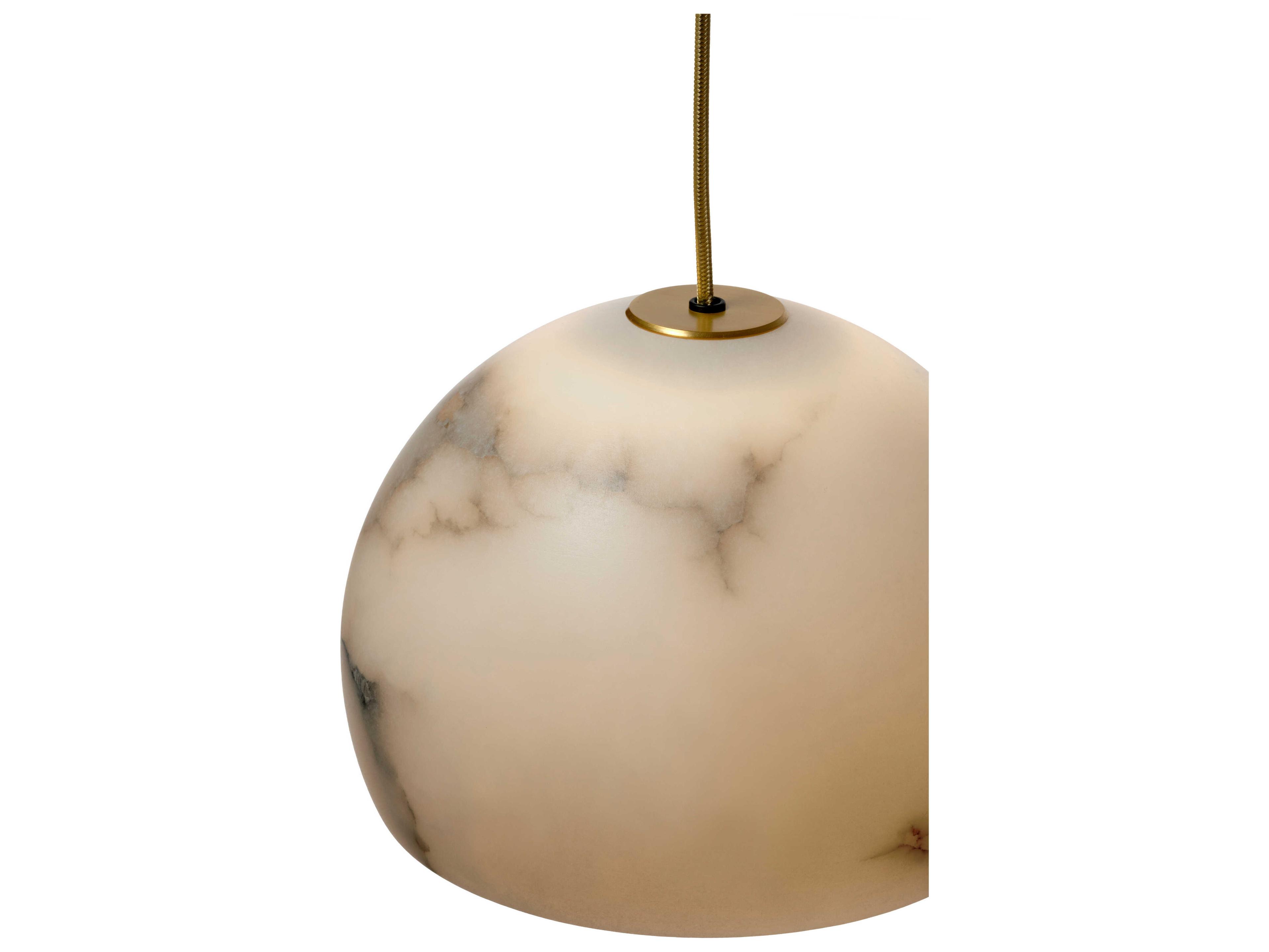 Carpyen Neil Satin Gold Dome Mini Pendant