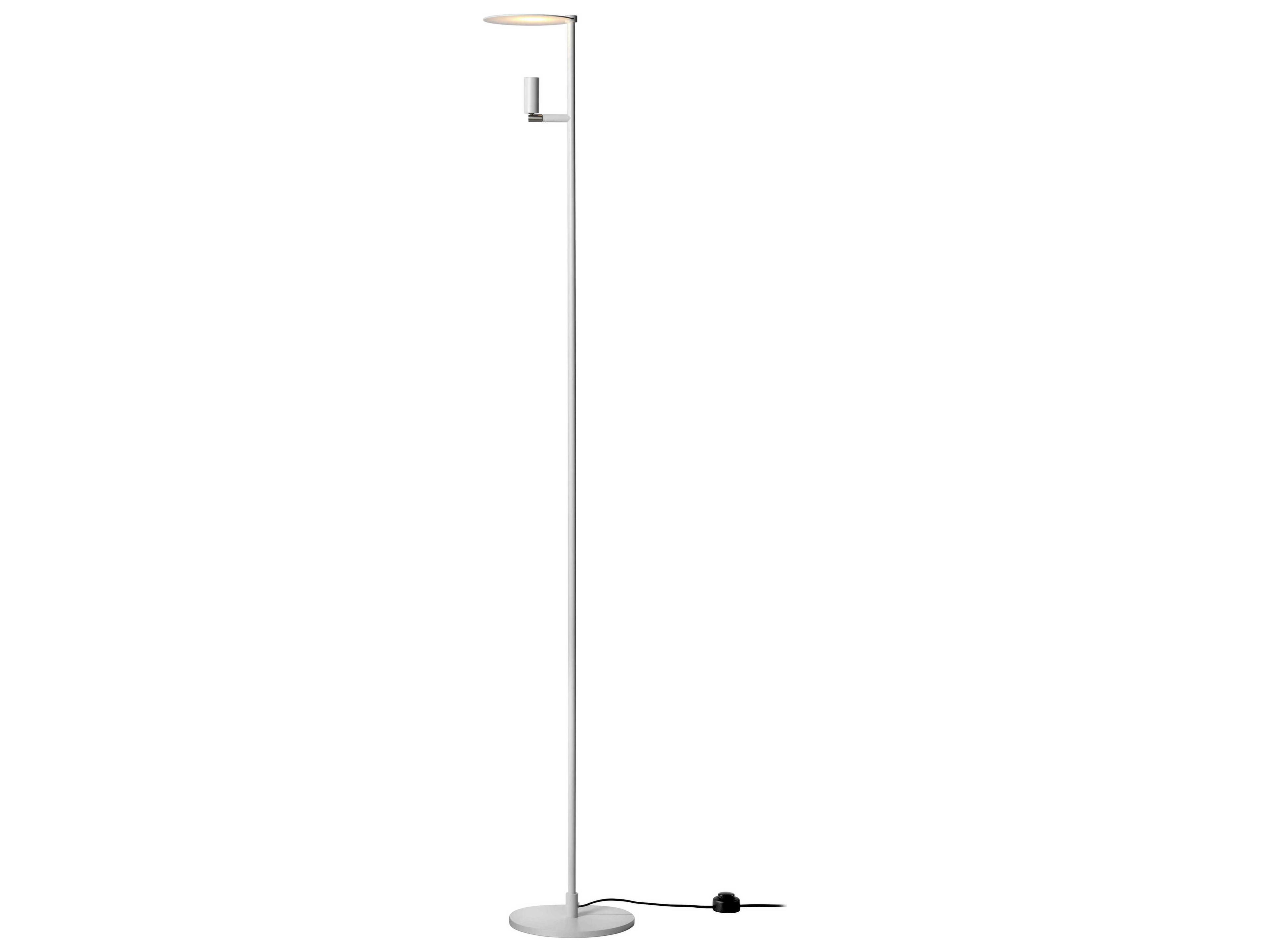 Carpyen Kelly White Nickel Floor Lamp