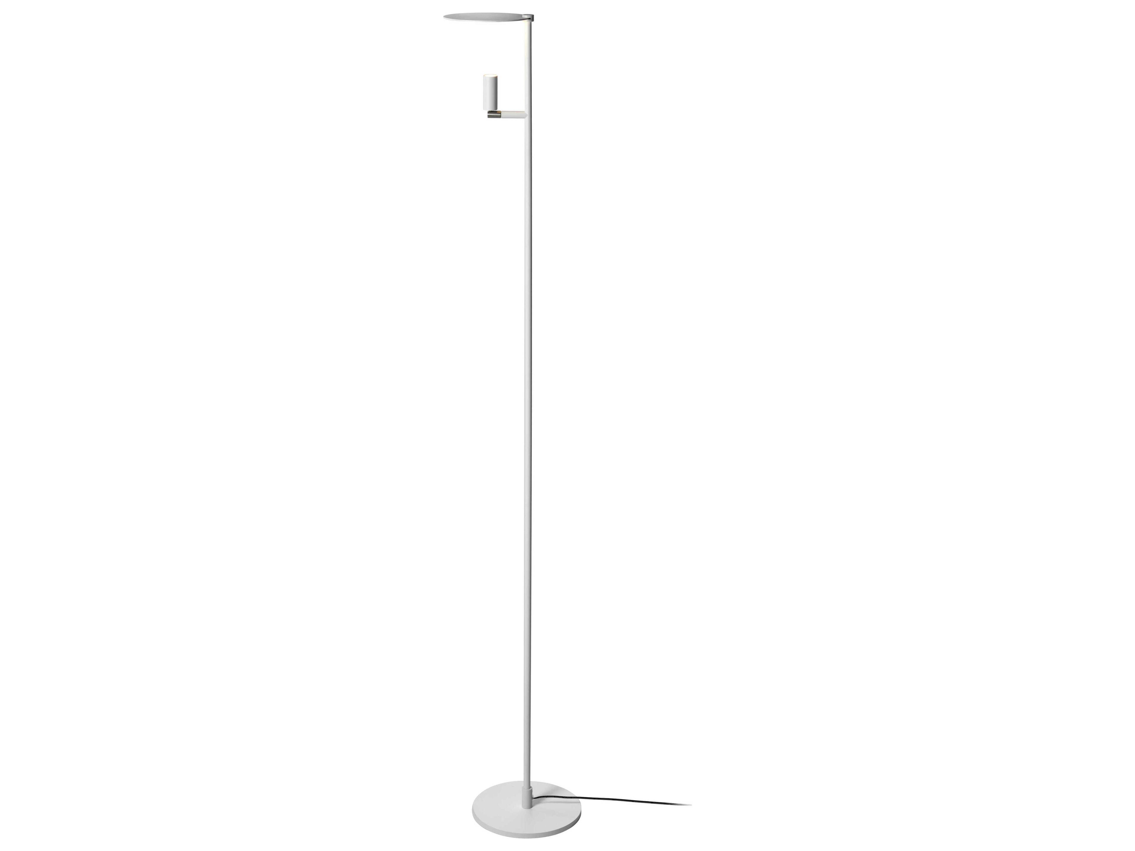 Carpyen Kelly White Nickel Floor Lamp