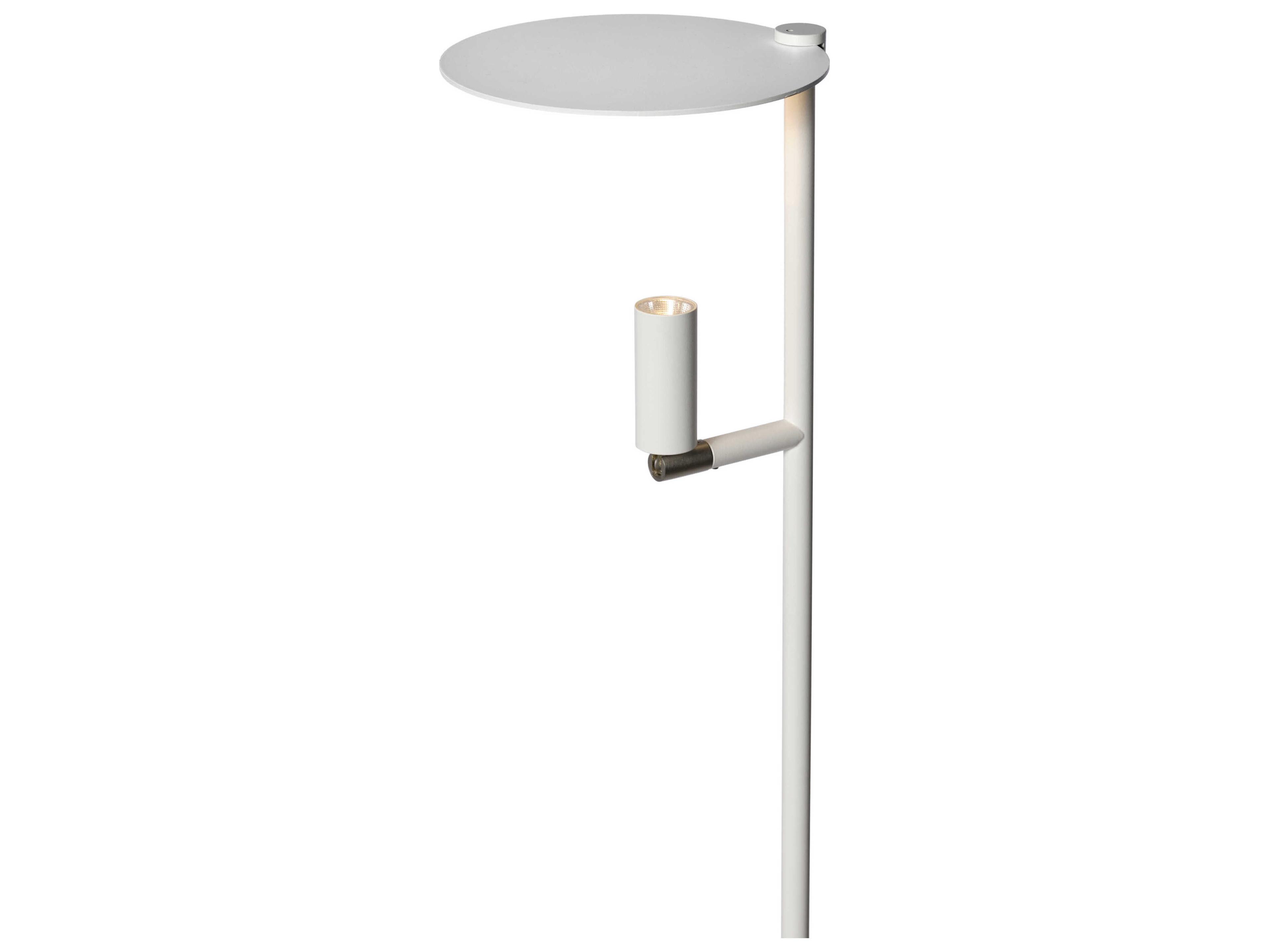 Carpyen Kelly White Nickel Floor Lamp