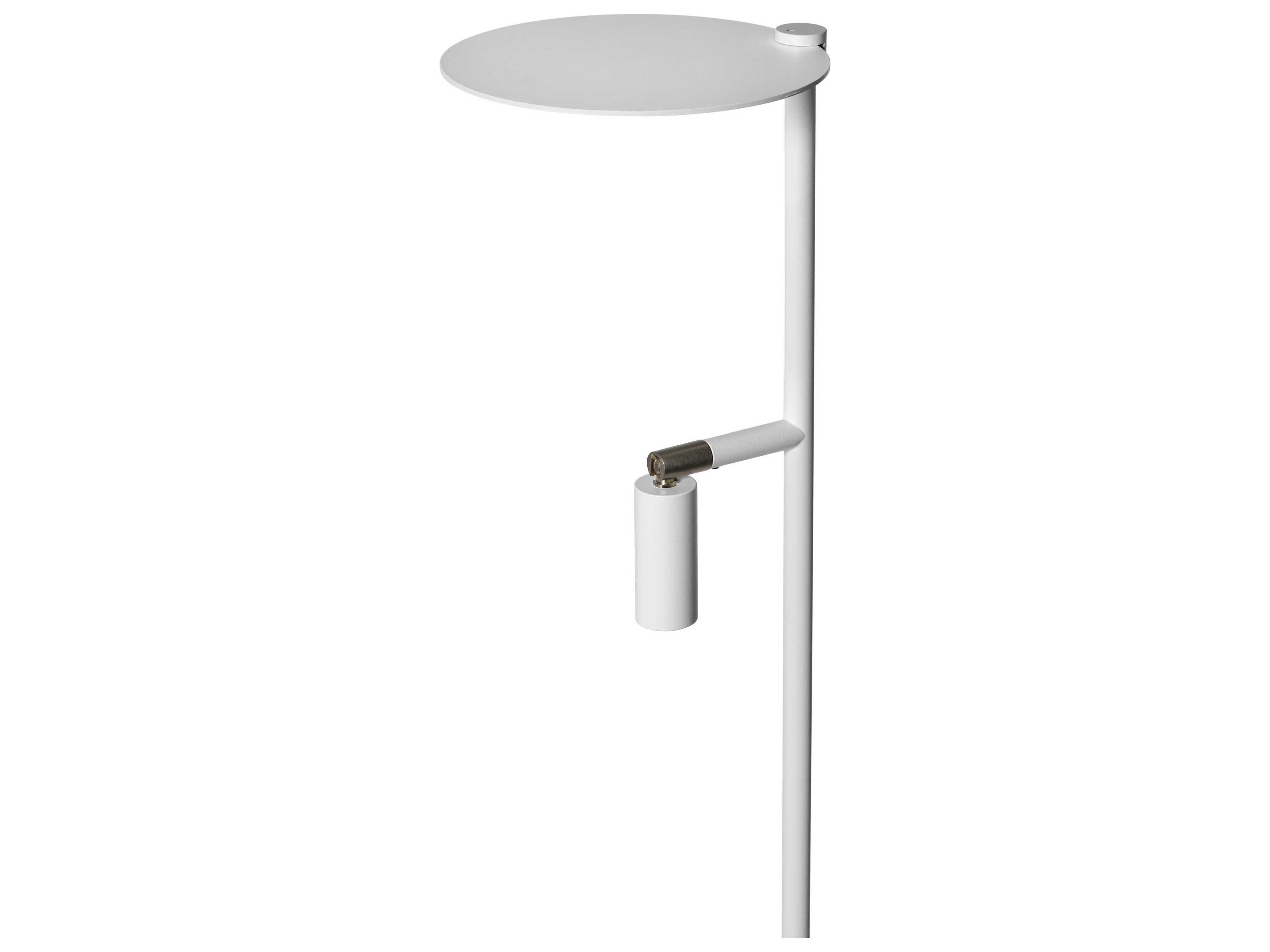 Carpyen Kelly White Nickel Floor Lamp