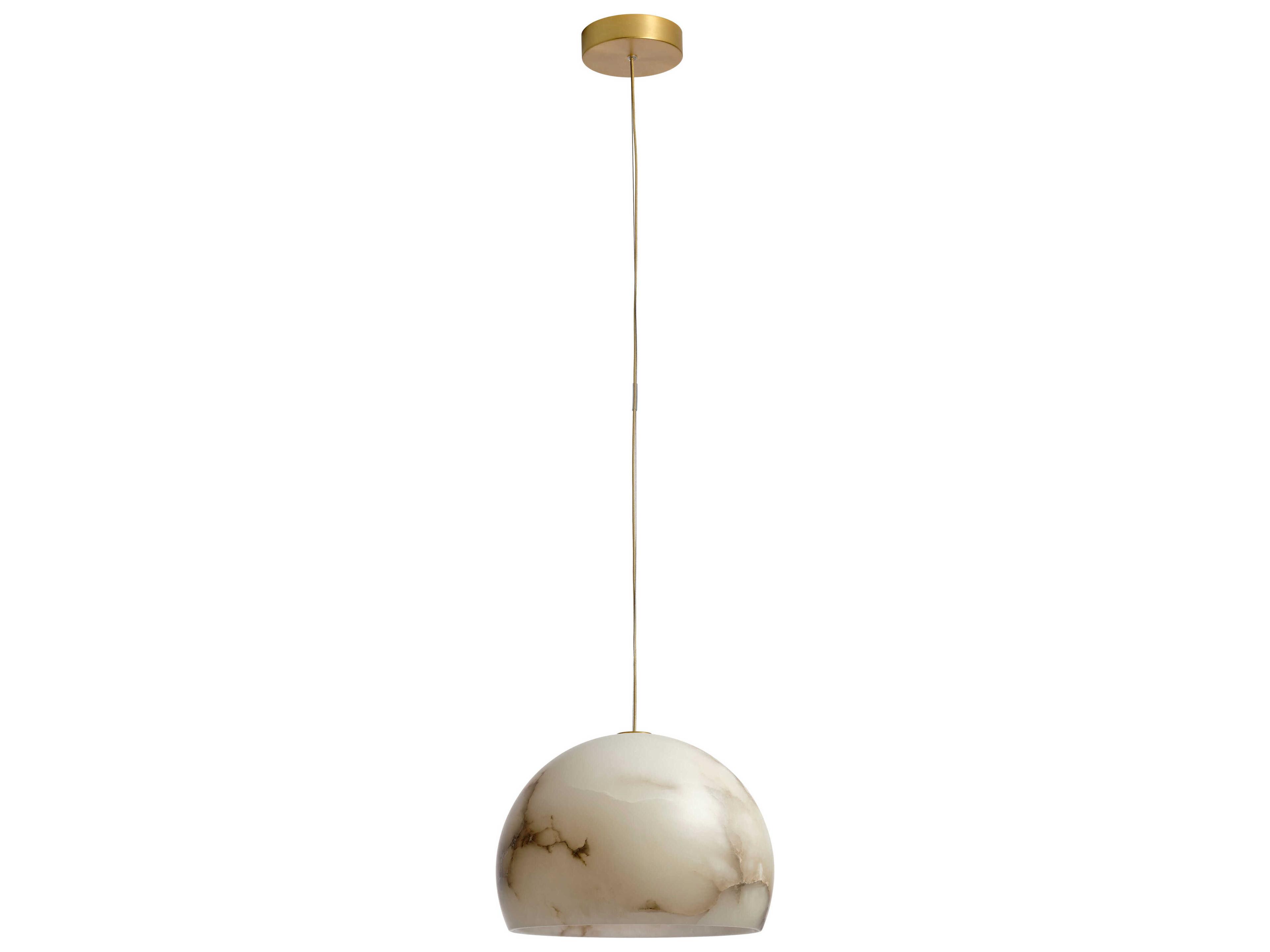 Carpyen Neil Satin Gold Dome Pendant
