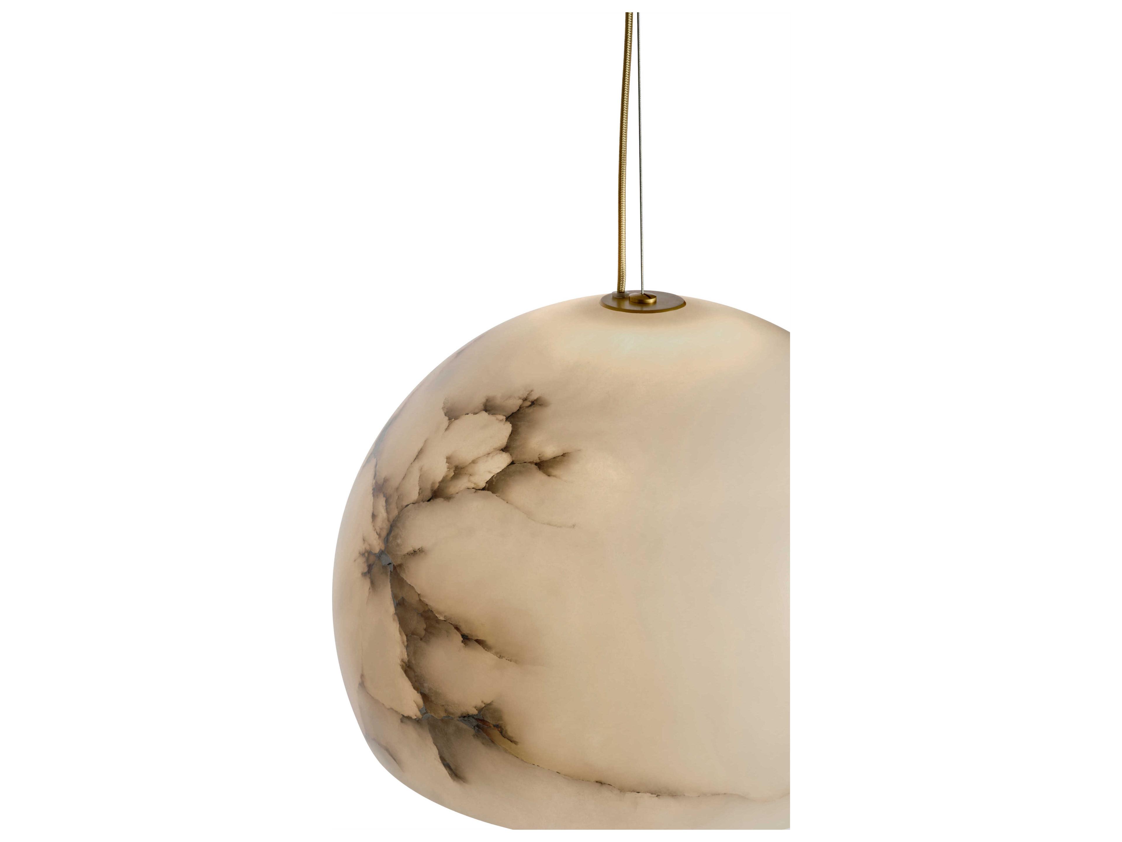 Carpyen Neil Satin Gold Dome Pendant