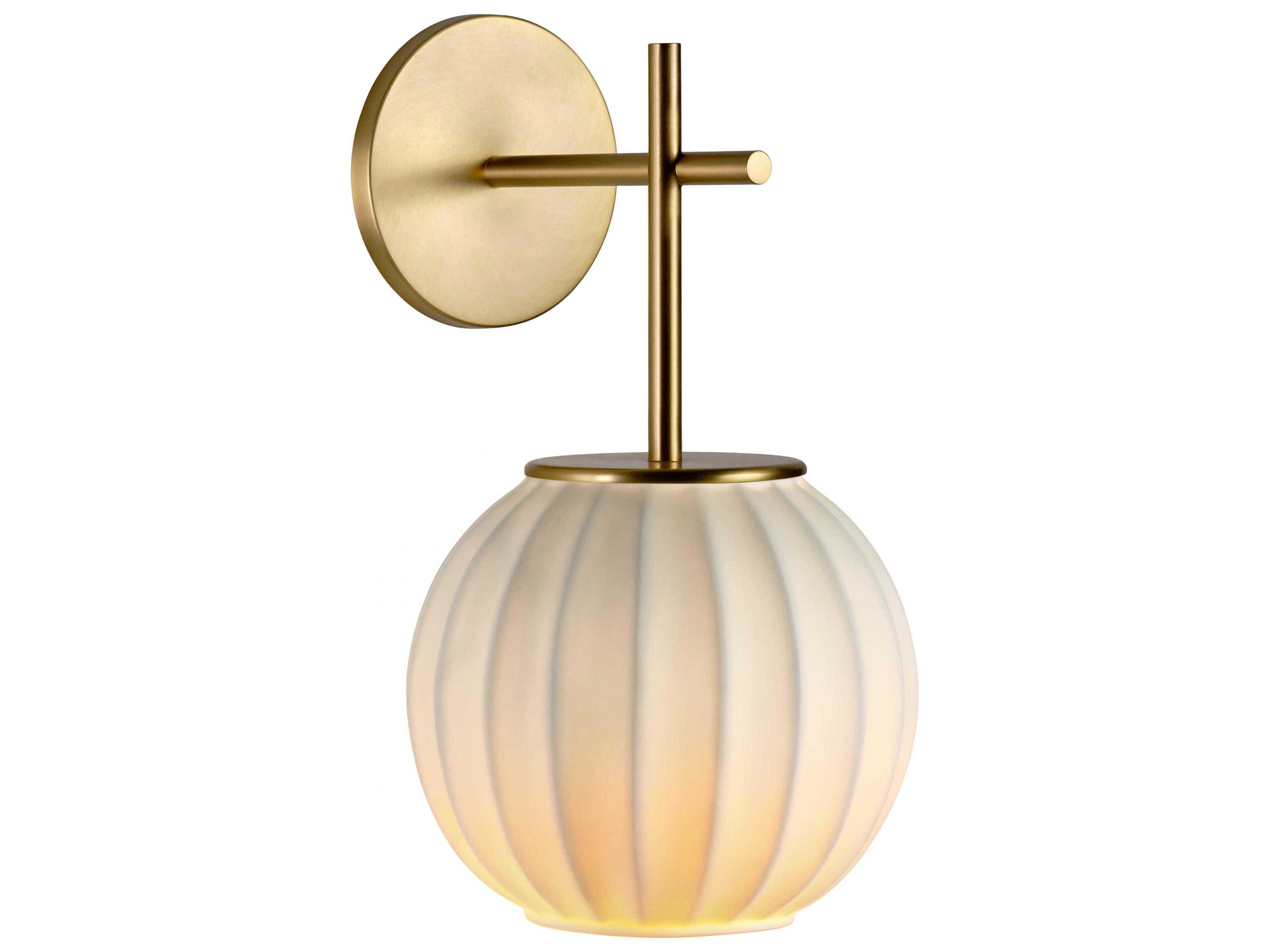 Carpyen Mei 1-Light Gold Wall Sconce