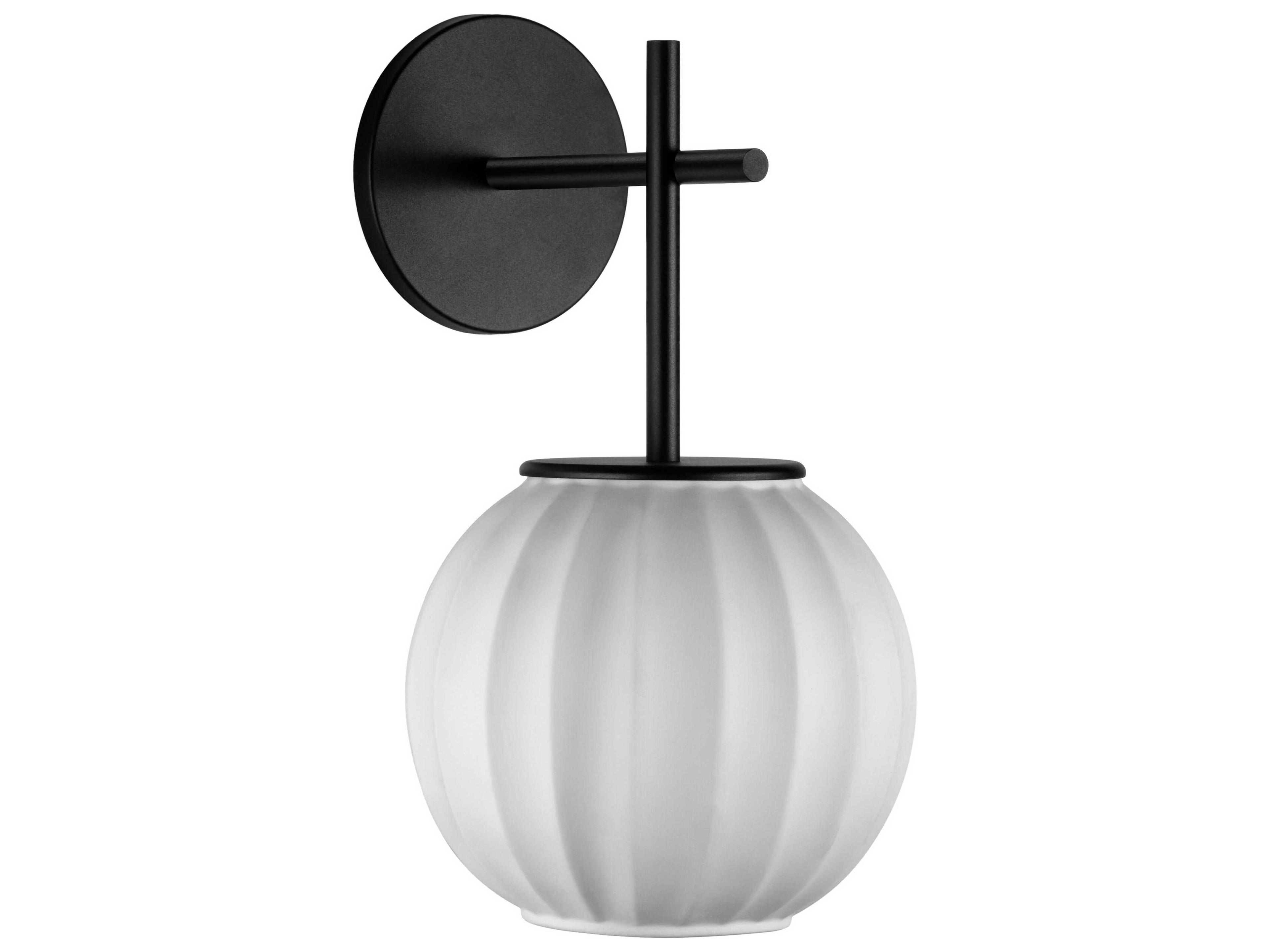 Carpyen Mei 1-Light Black Wall Sconce