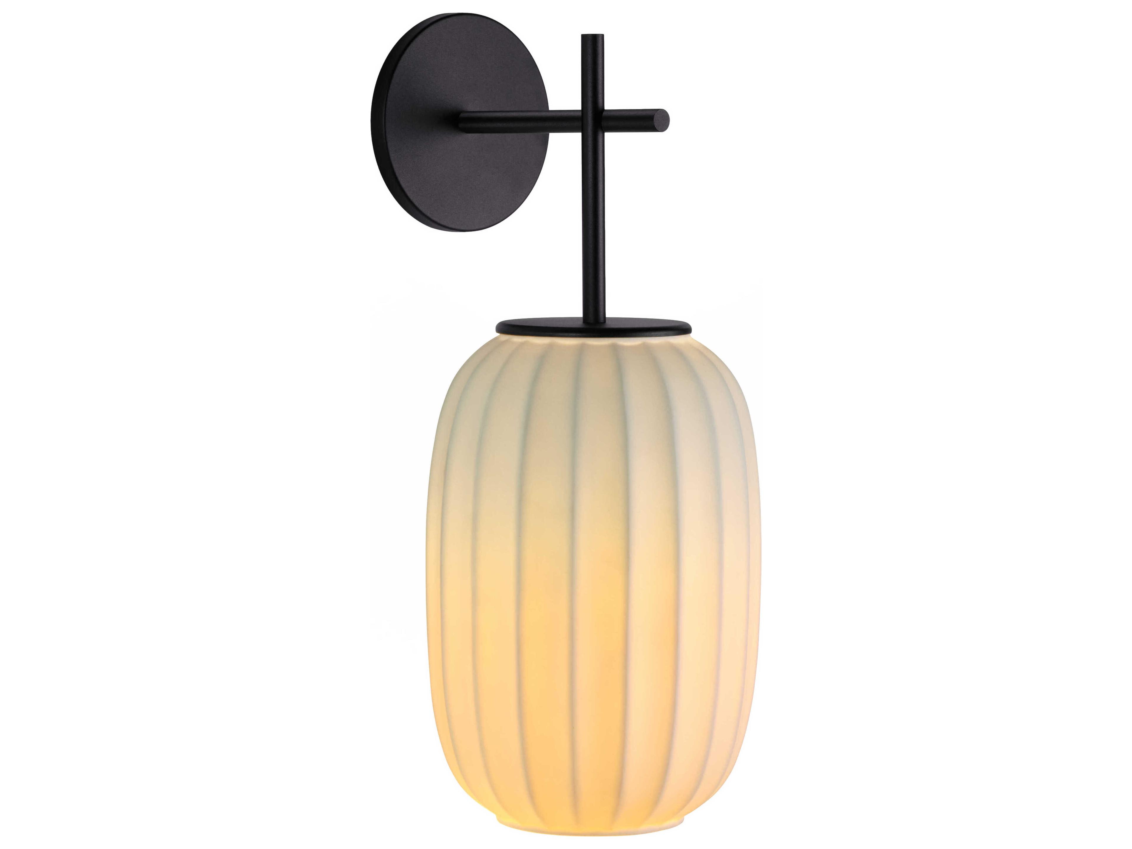 Carpyen Mei 1-Light Black Wall Sconce
