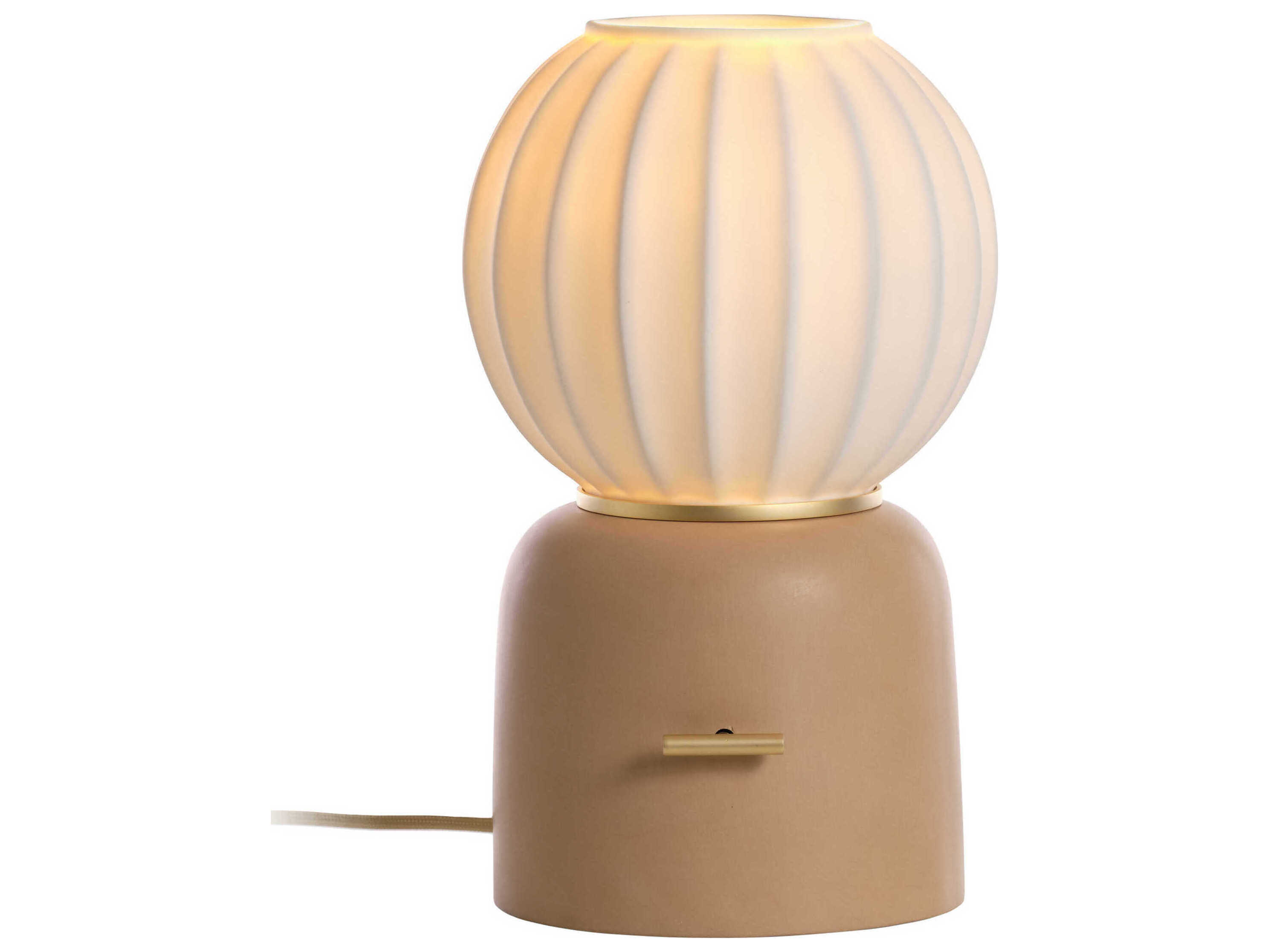 Carpyen Mei Rose Gold Brown Table Lamp